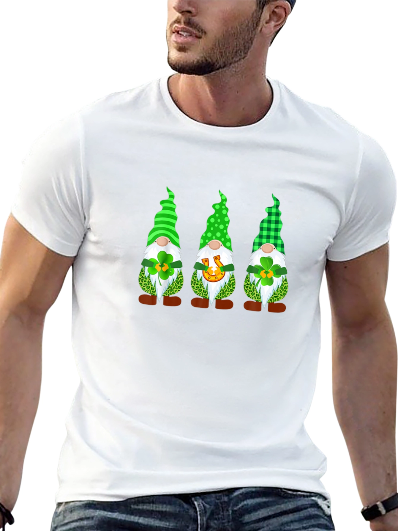 Lucky St. Patricks Day Gnomes T-Shirt
