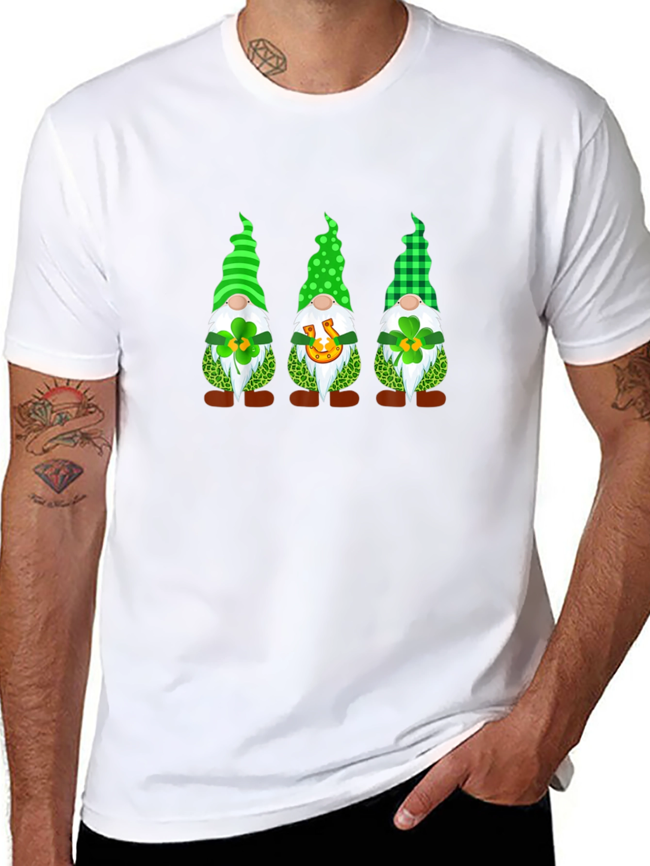 Lucky St. Patricks Day Gnomes T-Shirt
