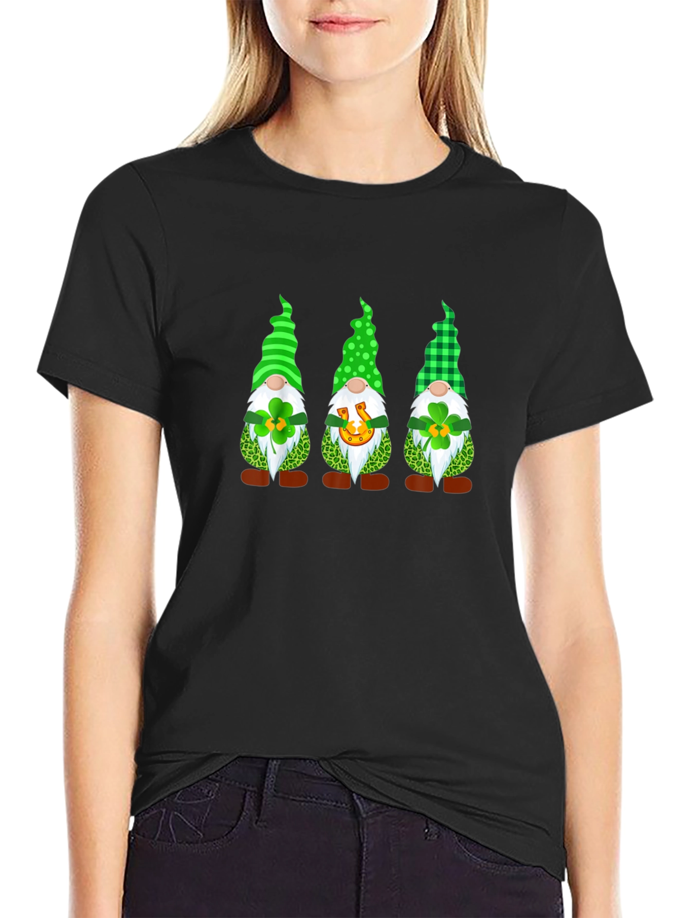 Lucky St. Patricks Day Gnomes T-Shirt