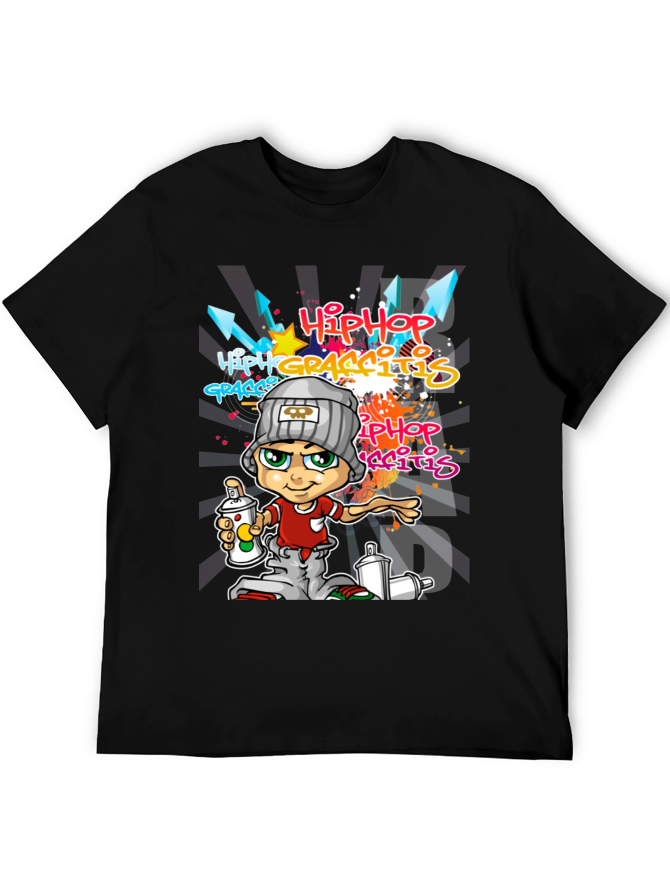 Hip Hop Graffiti Cartoon Tee