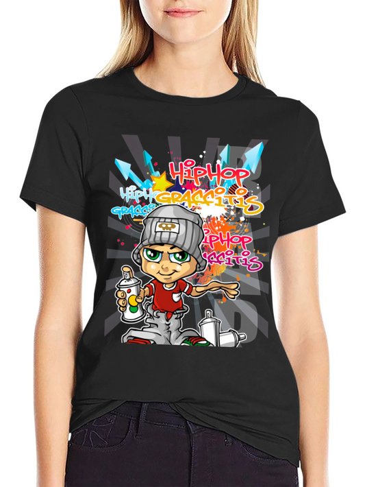 Hip Hop Graffiti Cartoon Tee