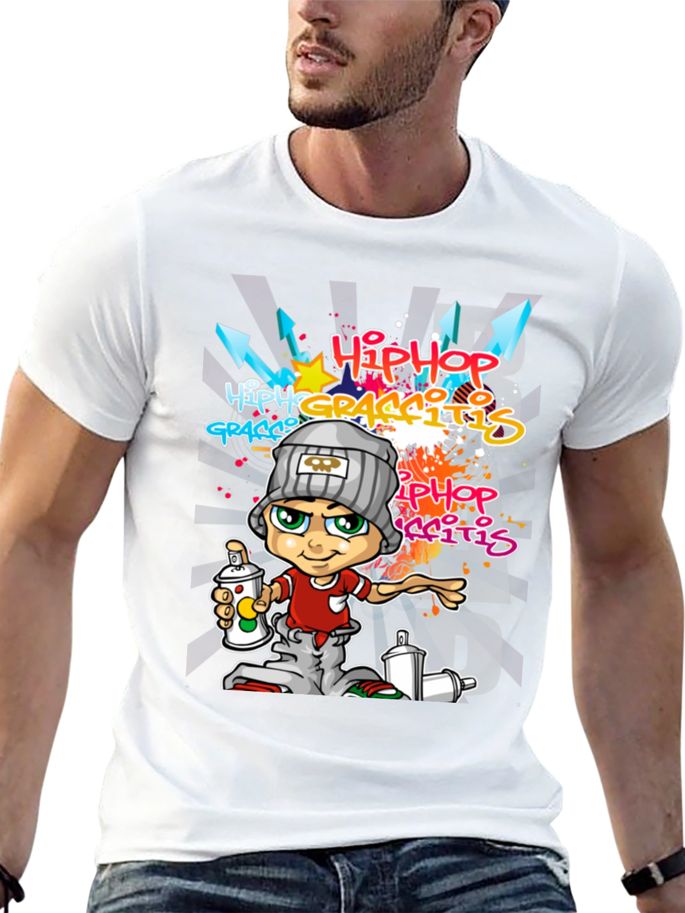 Hip Hop Graffiti Cartoon Tee