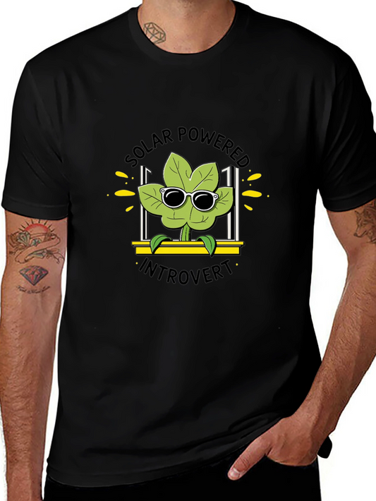 Solar Powered Introvert T-Shirt Black