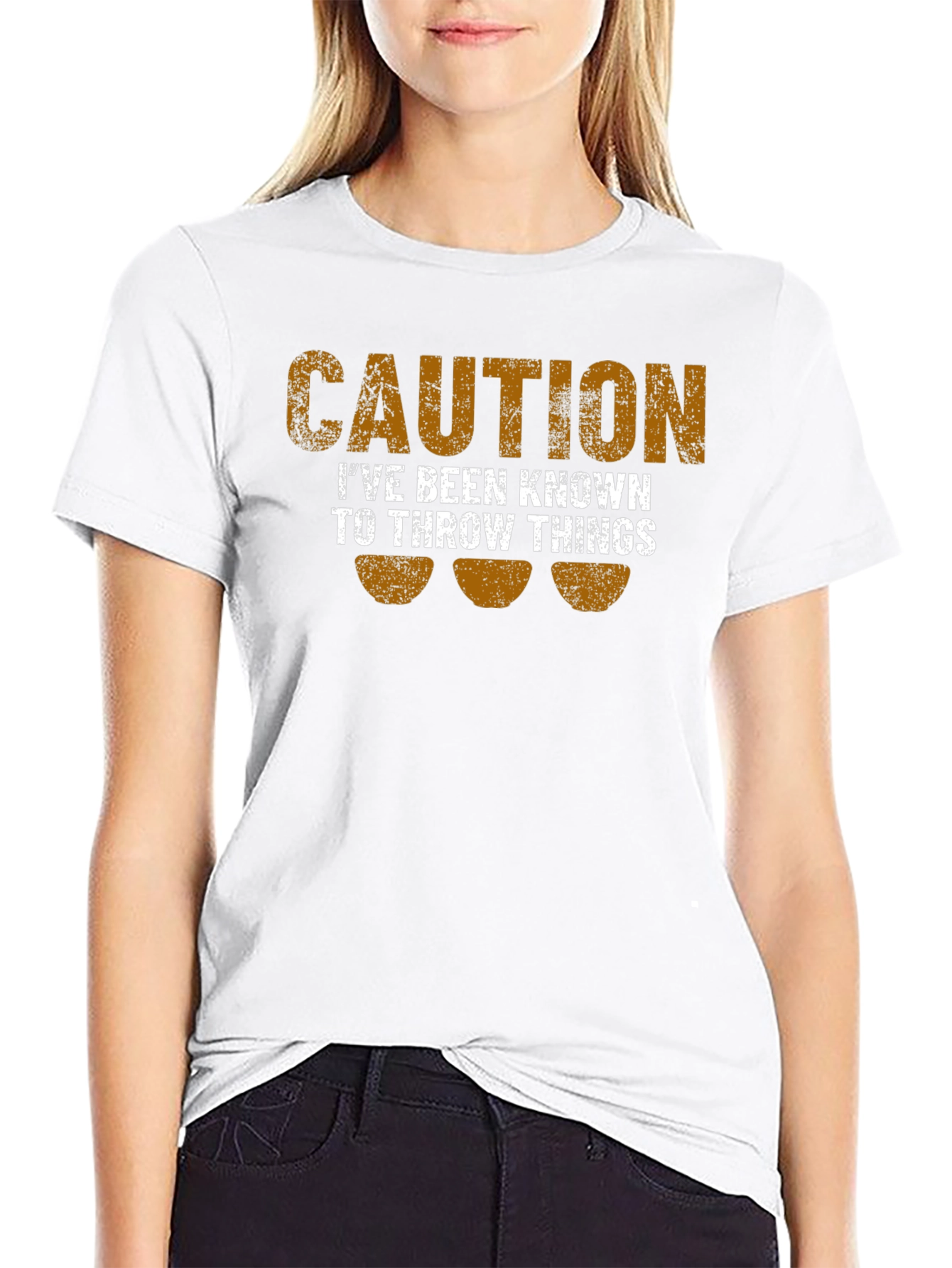 Caution: I Throw Things Funny T-Shirt