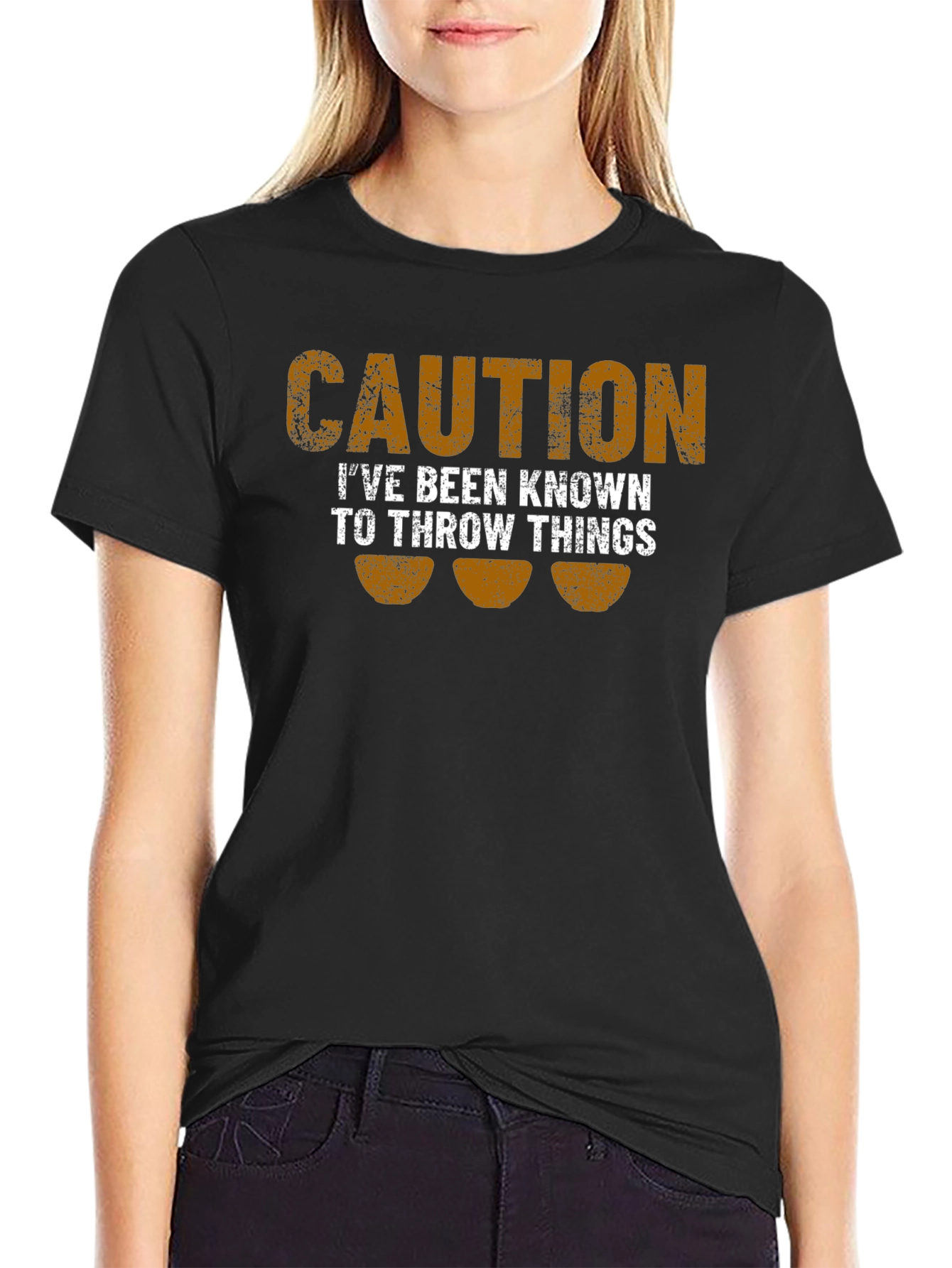 Caution: I Throw Things Funny T-Shirt