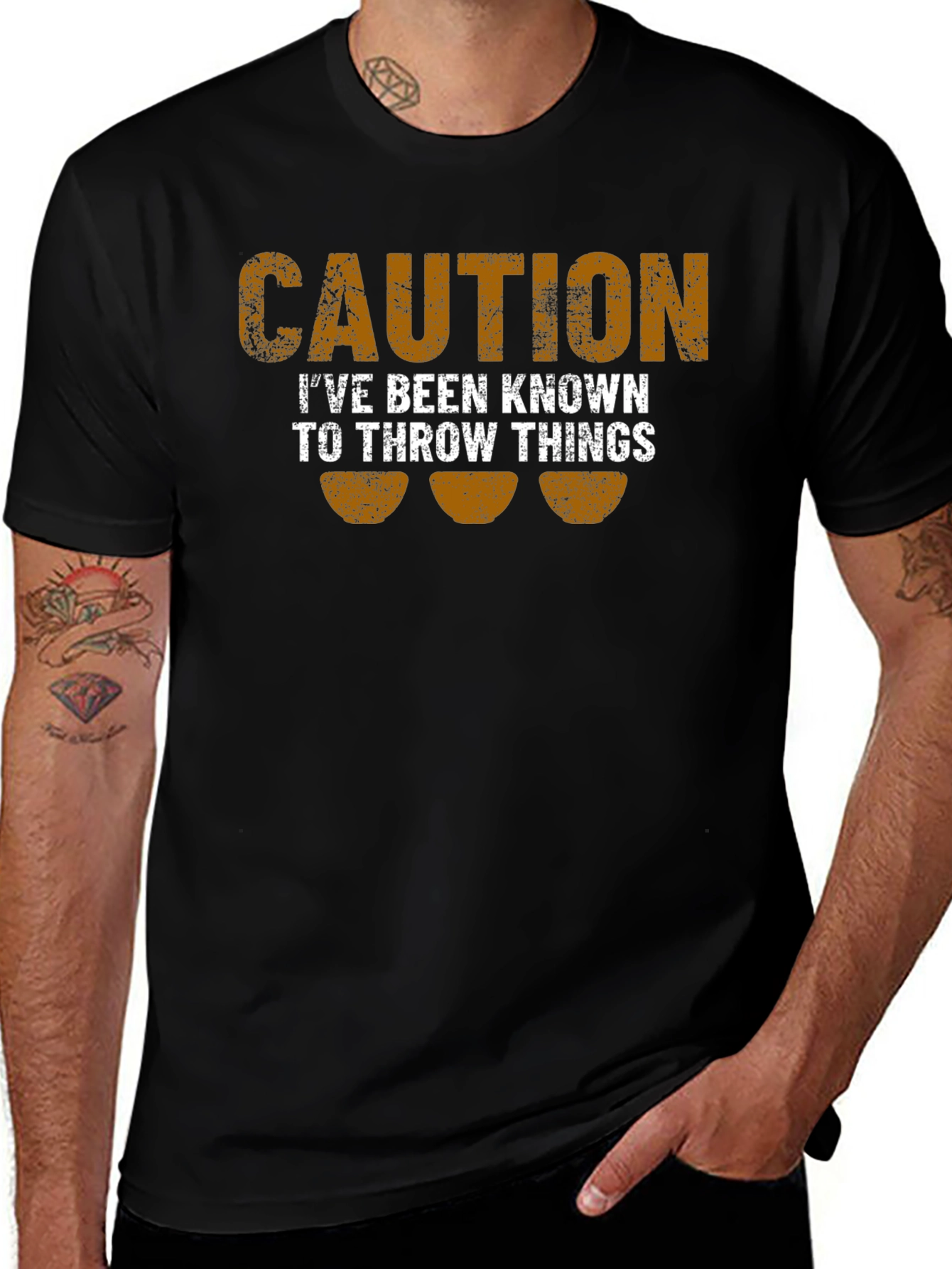 Caution: I Throw Things Funny T-Shirt