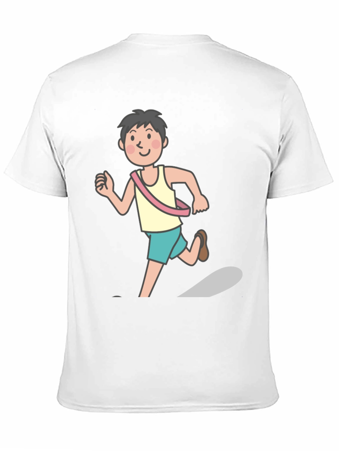 Runner Graphic Tee - Black Cotton Shirt