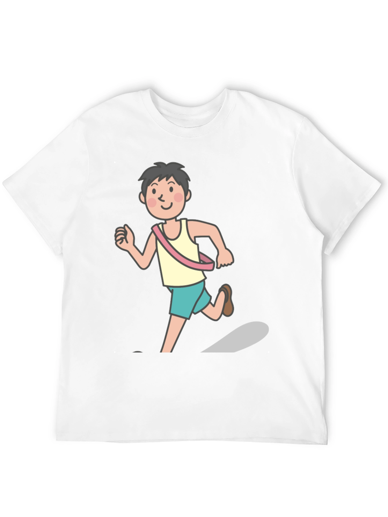 Runner Graphic Tee - Black Cotton Shirt