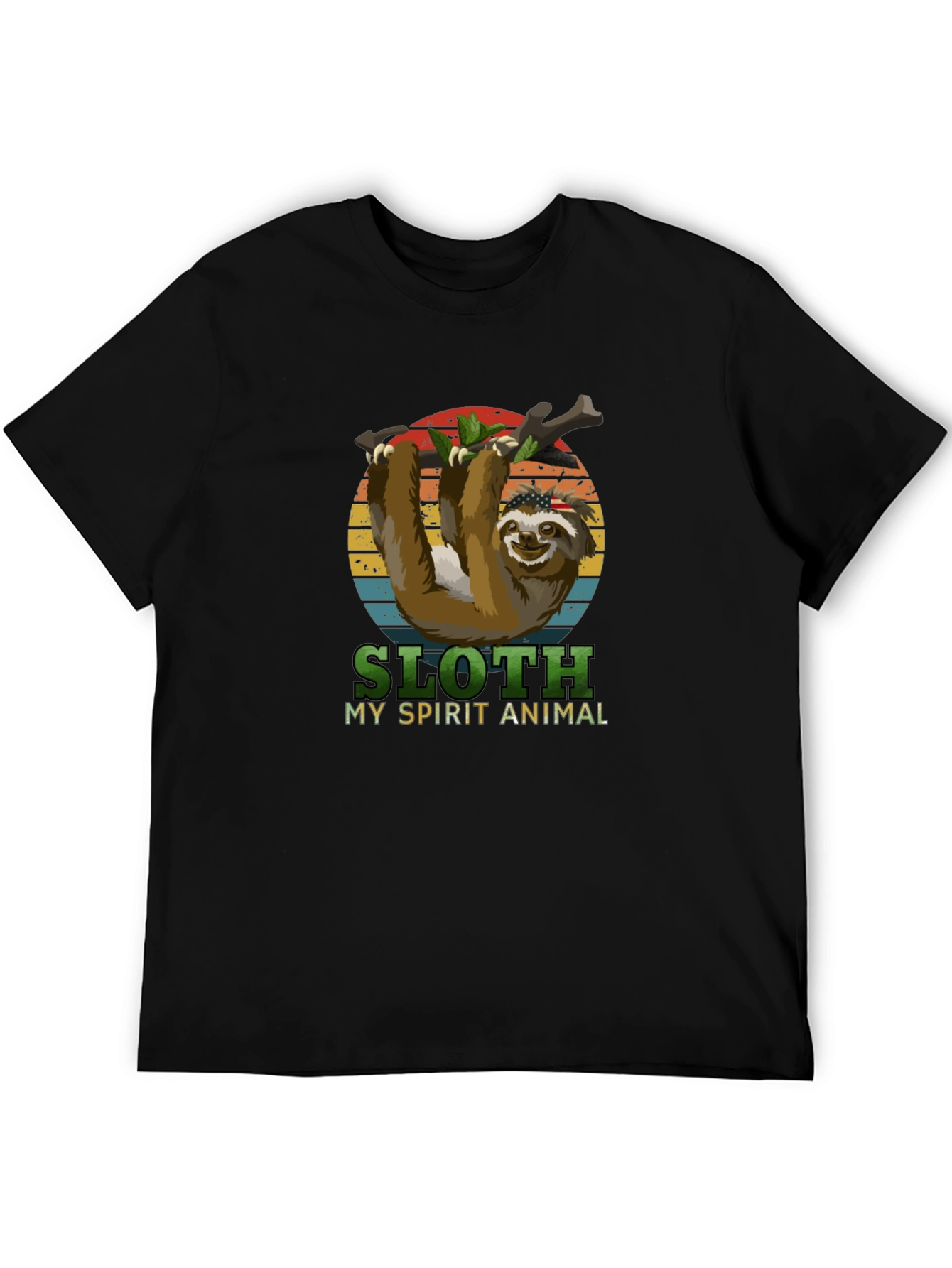 Sloth Spirit Animal Graphic T-Shirt