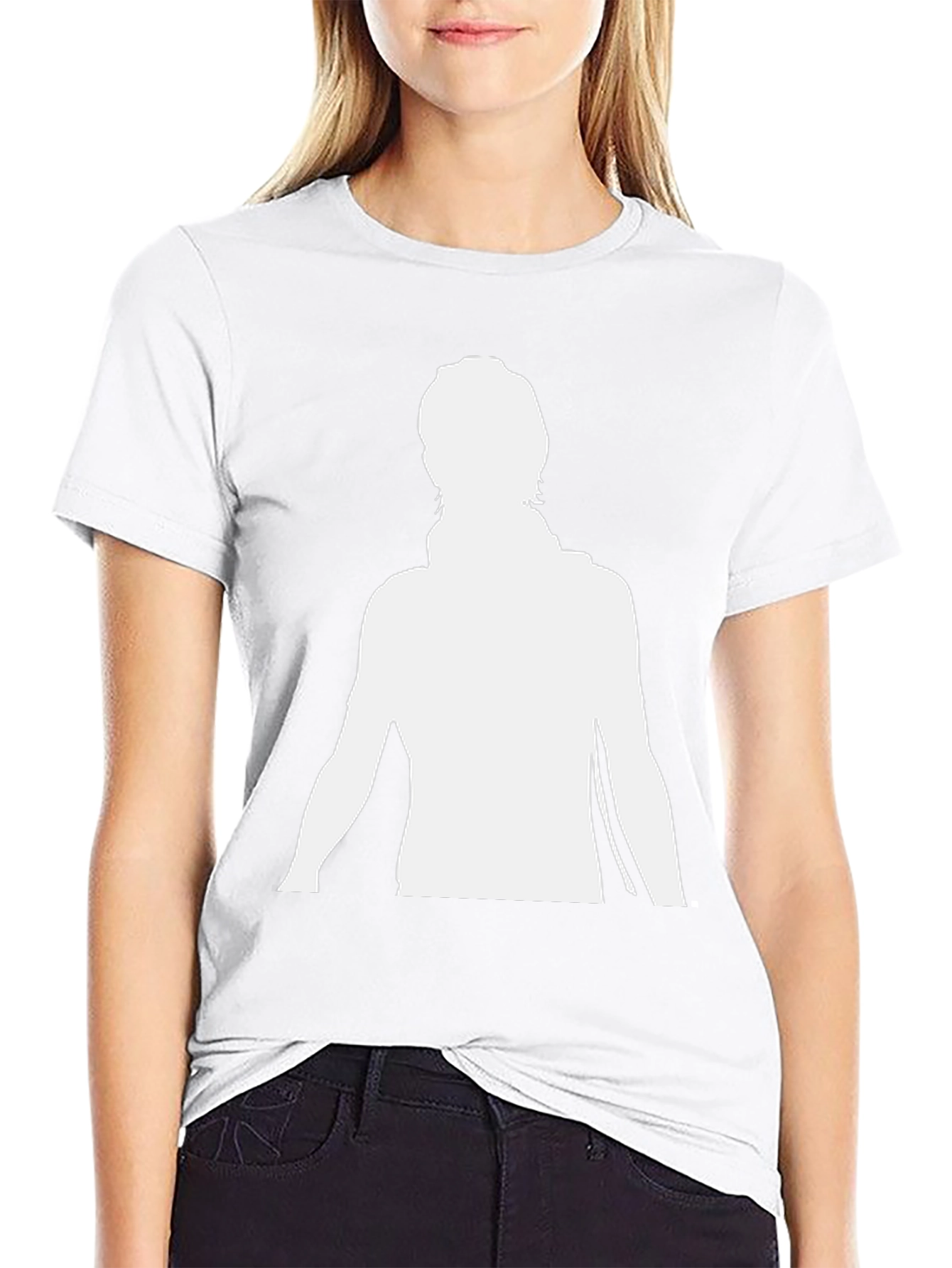 Silhouette Graphic T-Shirt - Trendy Black Tee