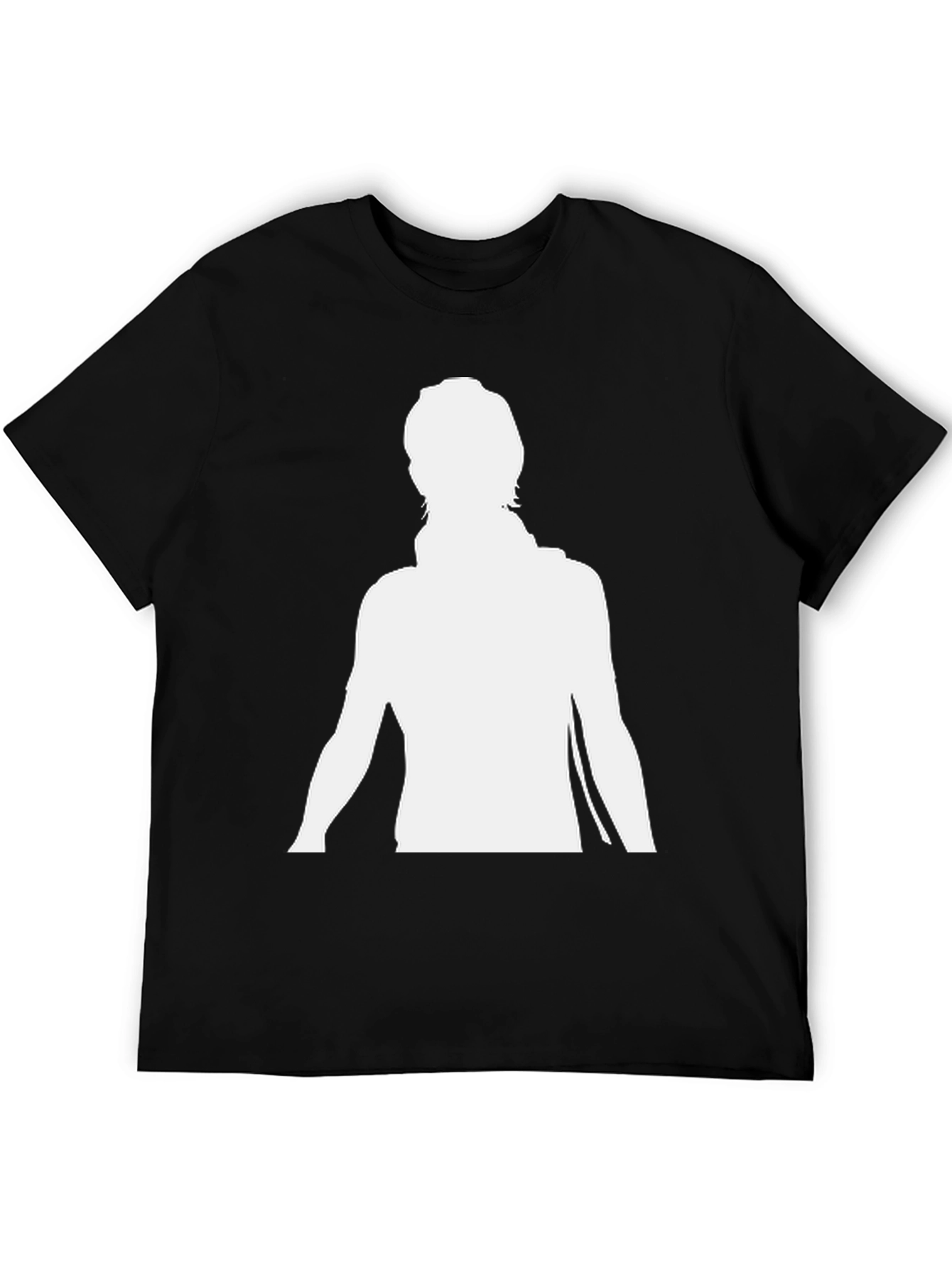 Silhouette Graphic T-Shirt - Trendy Black Tee