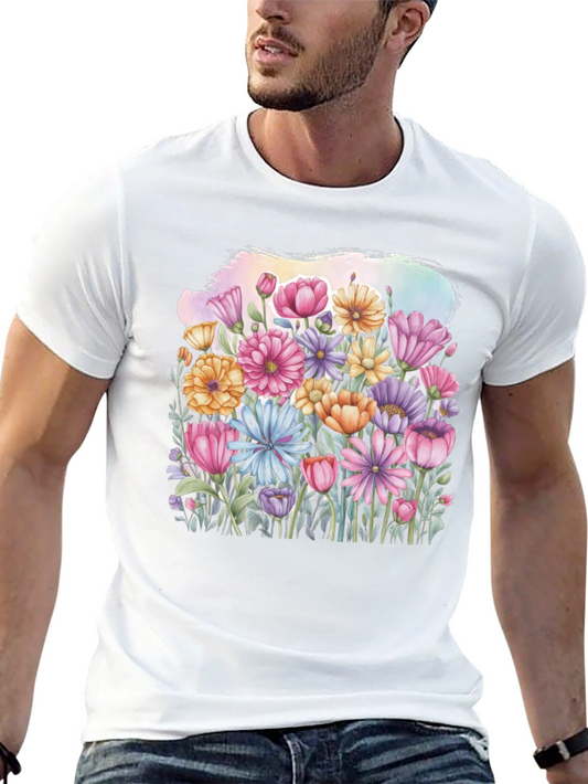Floral Watercolor Graphic T-Shirt