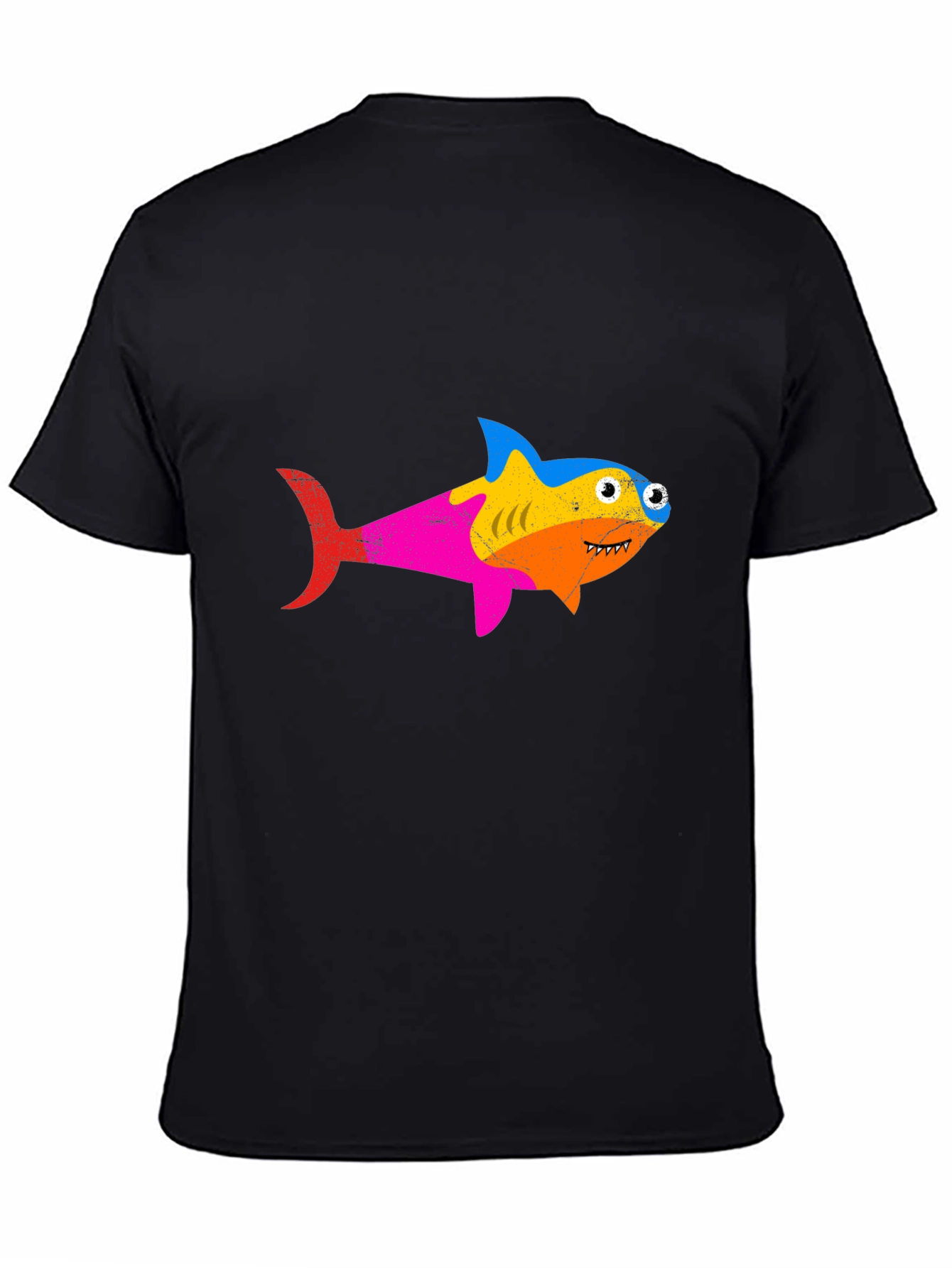 Rainbow Shark Graphic Tee - Stylish Mens T-Shirt