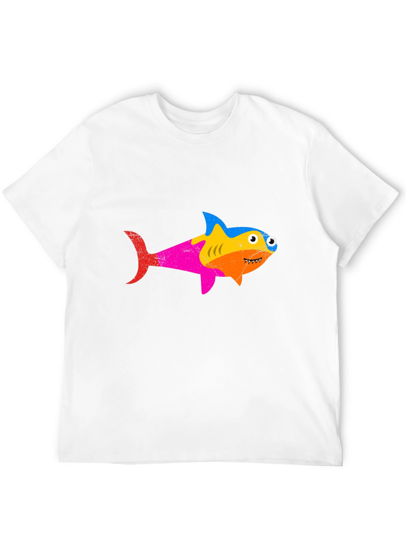 Rainbow Shark Graphic Tee - Stylish Mens T-Shirt
