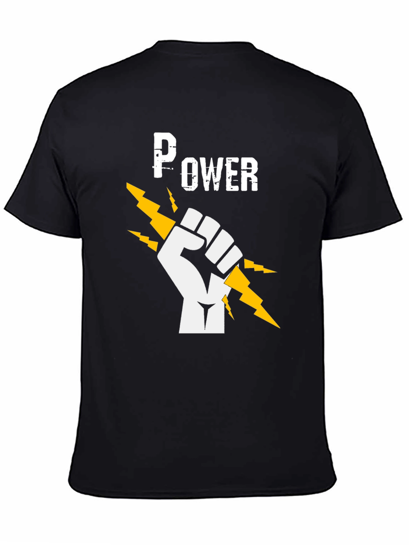 Power Fist Graphic T-Shirt - Black Cotton Tee