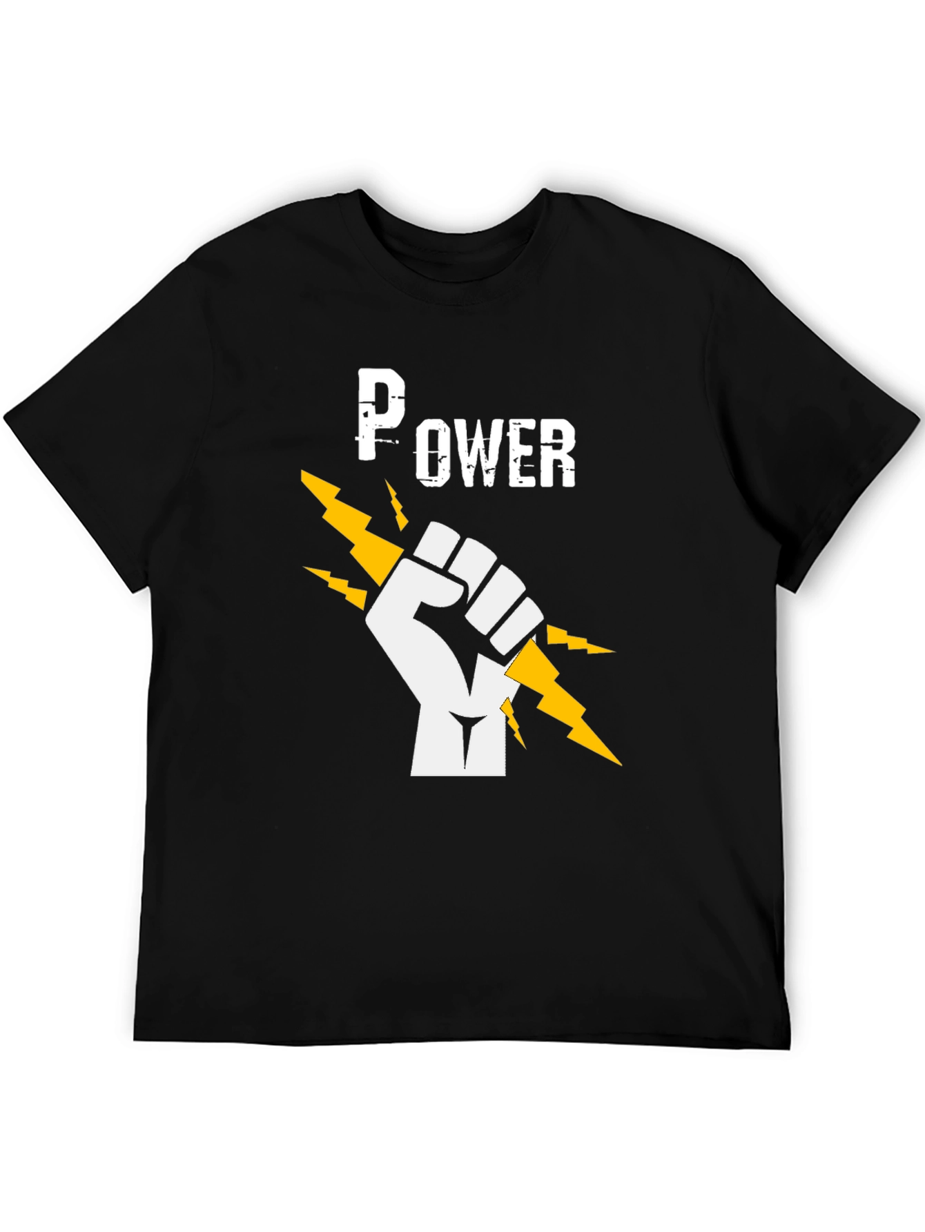 Power Fist Graphic T-Shirt - Black Cotton Tee