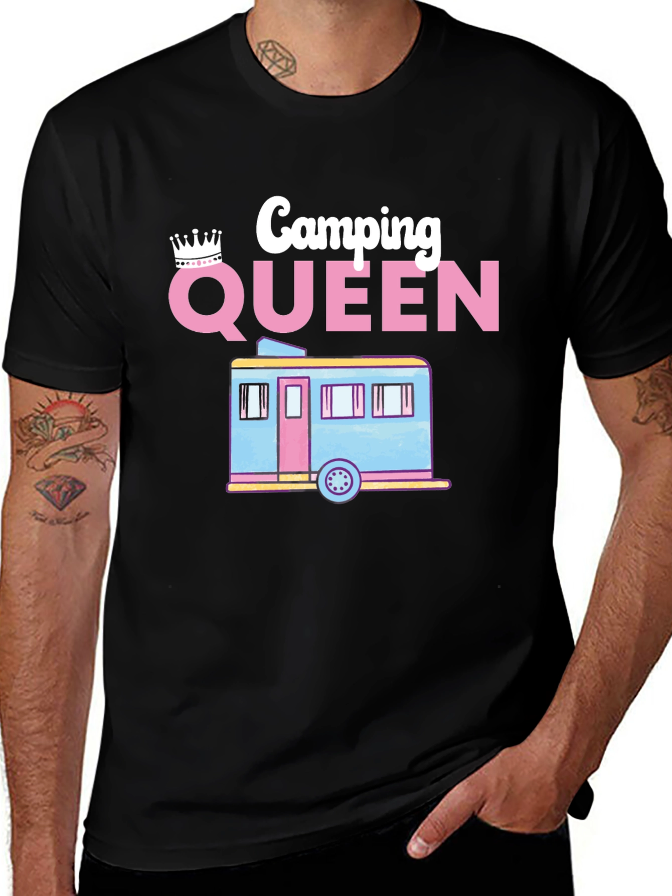 Camping Queen Tee - Womens RV Adventure T-Shirt