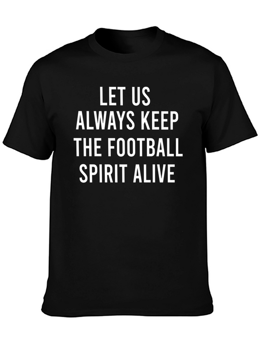 Football Spirit Graphic Tee - Soft Cotton T-Shirt
