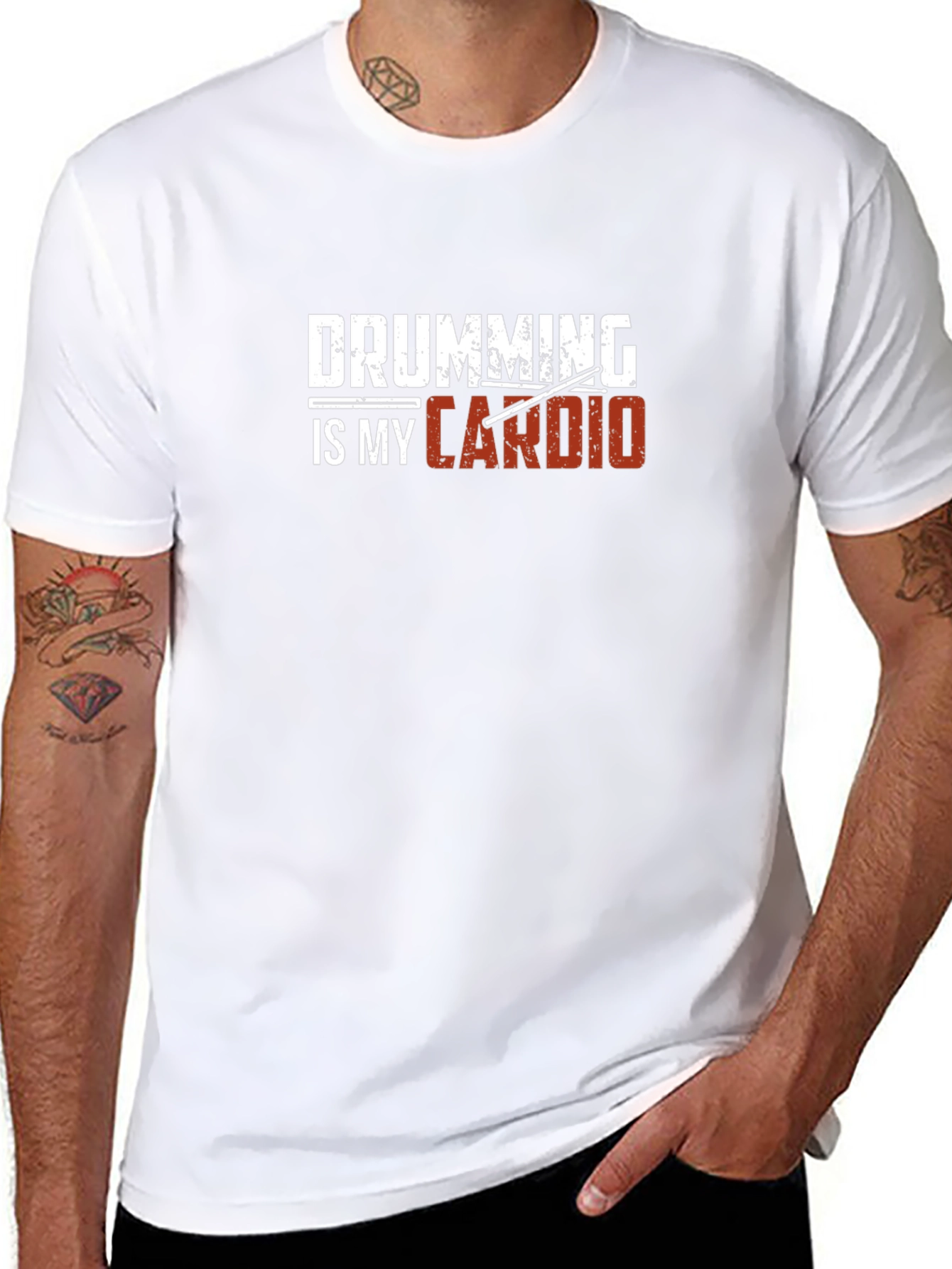 Drumming is My Cardio Graphic Tee