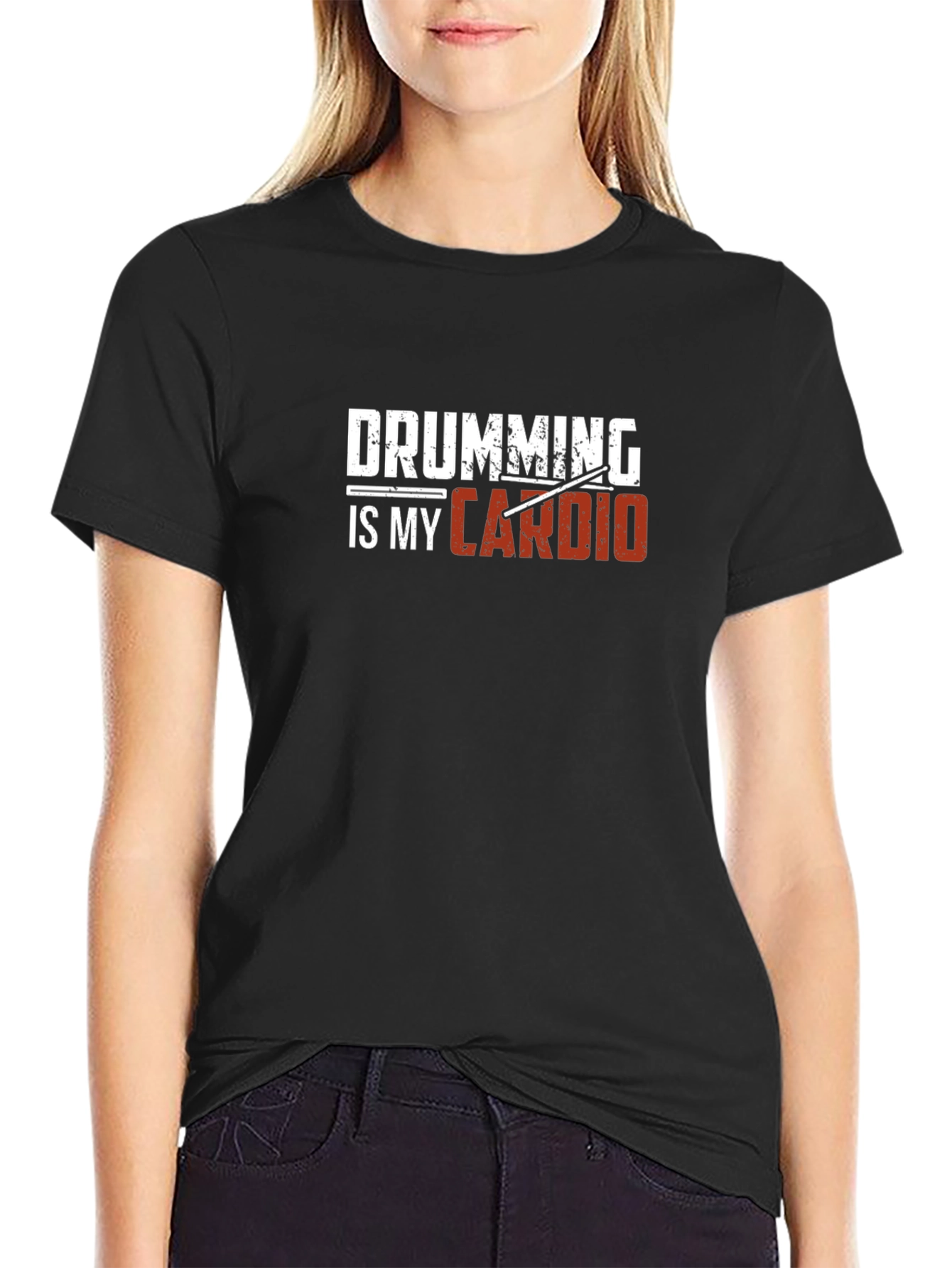 Drumming is My Cardio Graphic Tee