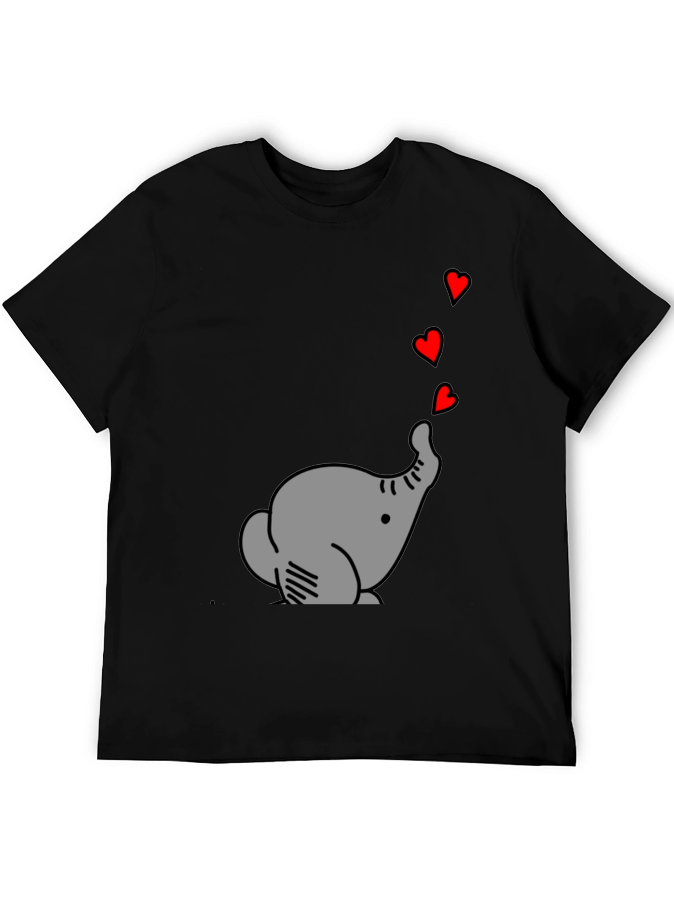 Elephant Love T-Shirt - Cute Graphic Tee