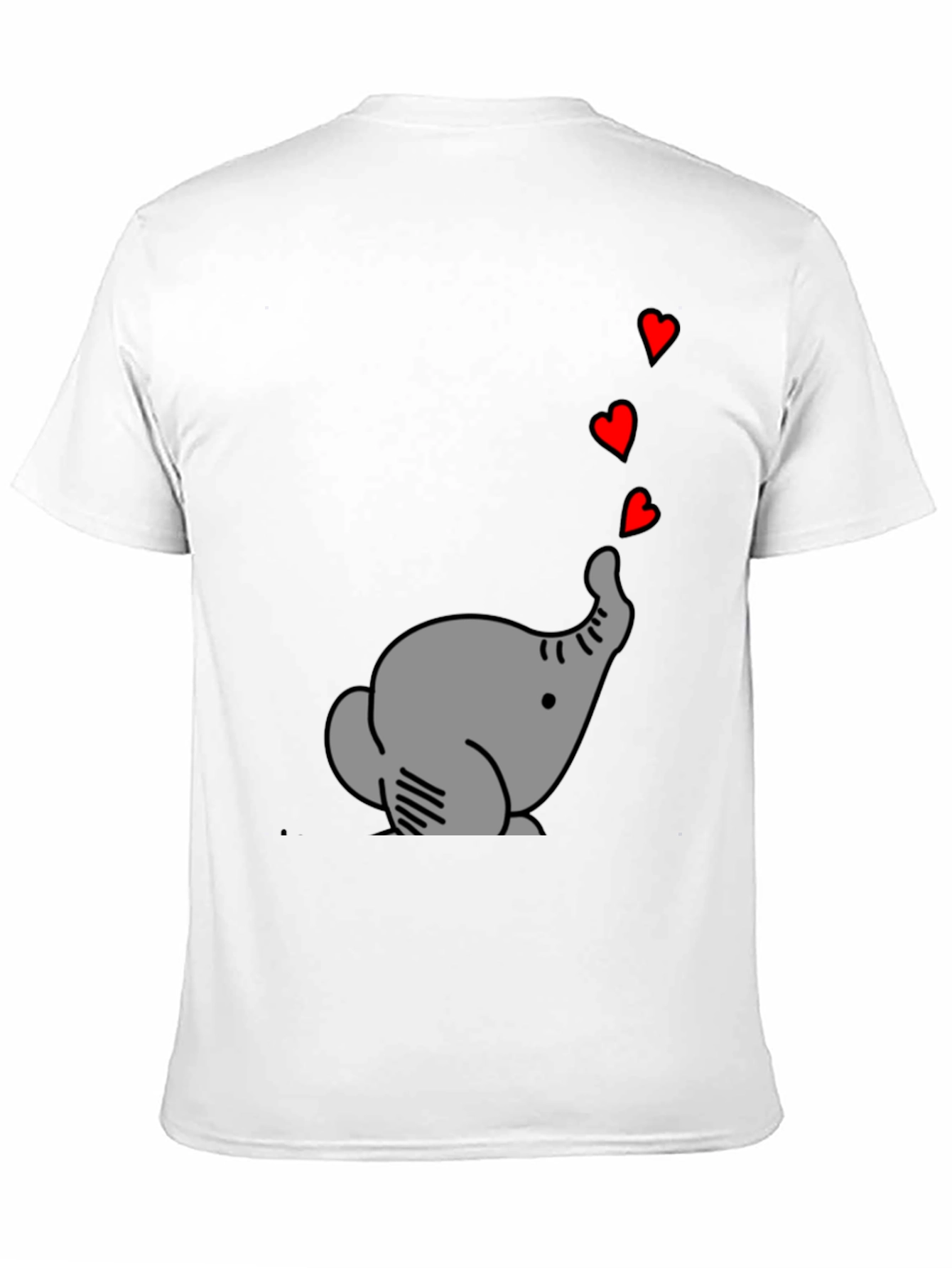 Elephant Love T-Shirt - Cute Graphic Tee