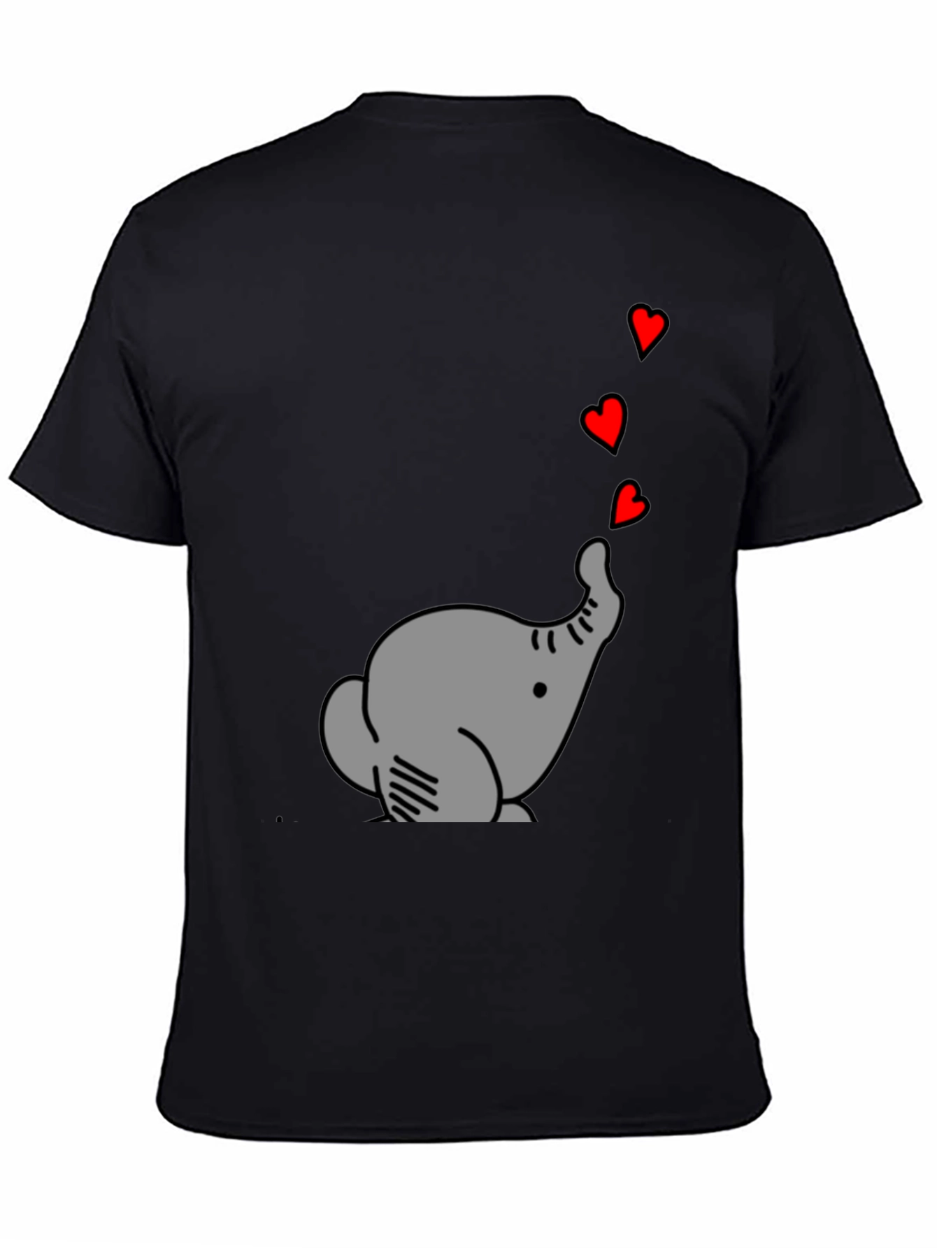 Elephant Love T-Shirt - Cute Graphic Tee