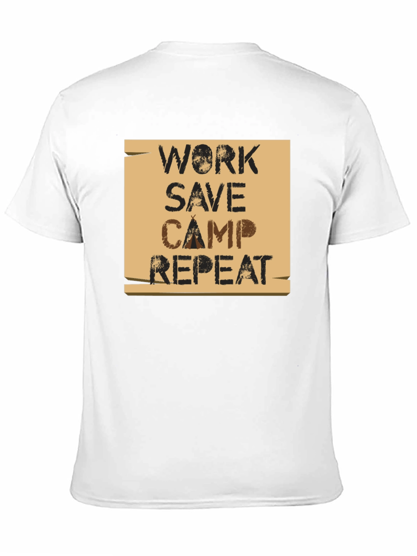 Work Save Camp Repeat Graphic T-Shirt