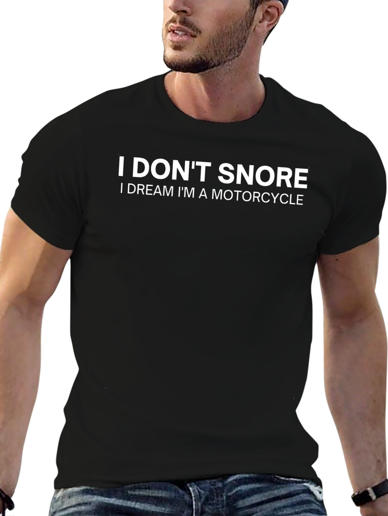 I Dont Snore Motorcycle Dreamer T-Shirt