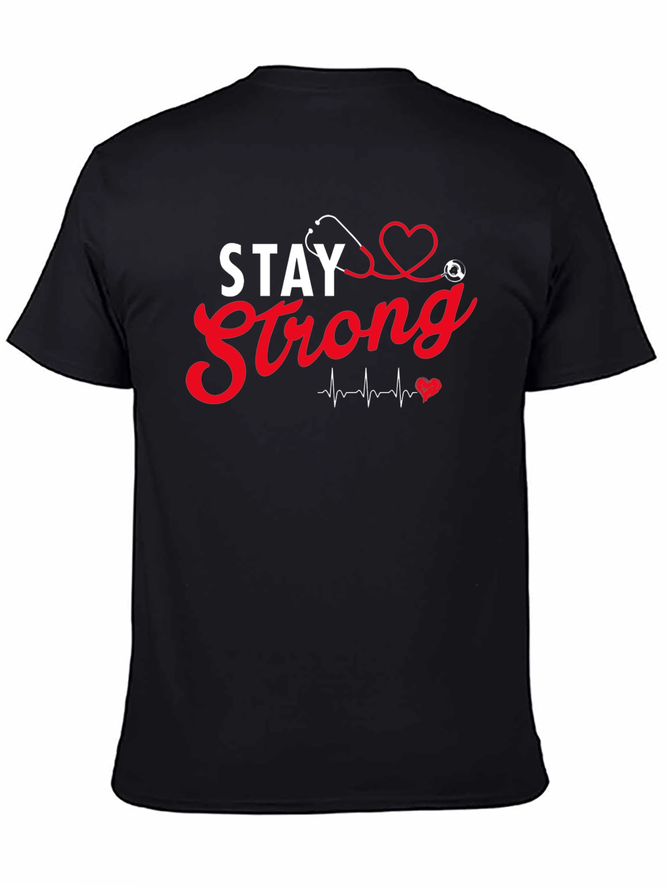 Stay Strong Graphic T-Shirt Black