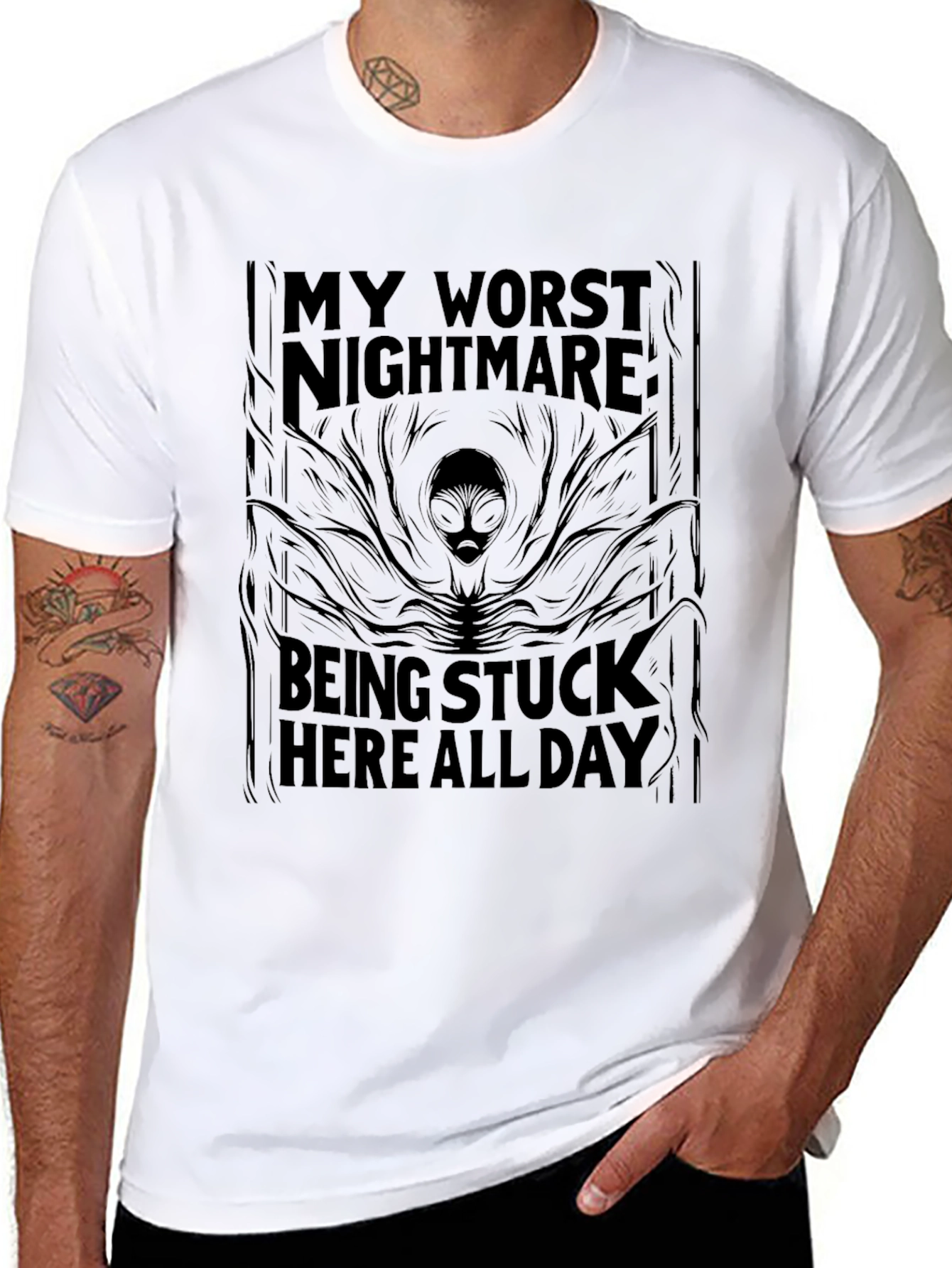 My Worst Nightmare Alien Graphic T-Shirt