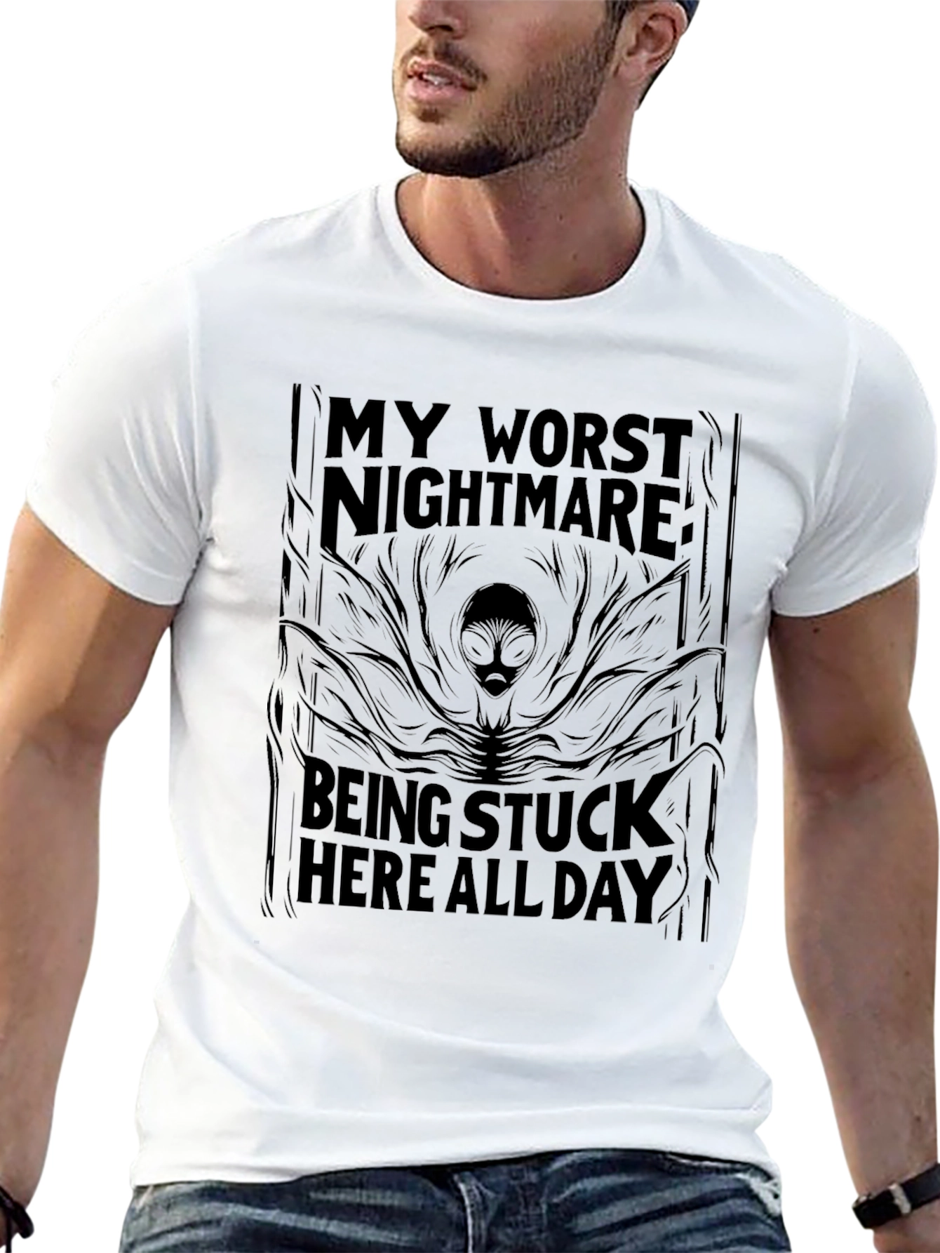 My Worst Nightmare Alien Graphic T-Shirt