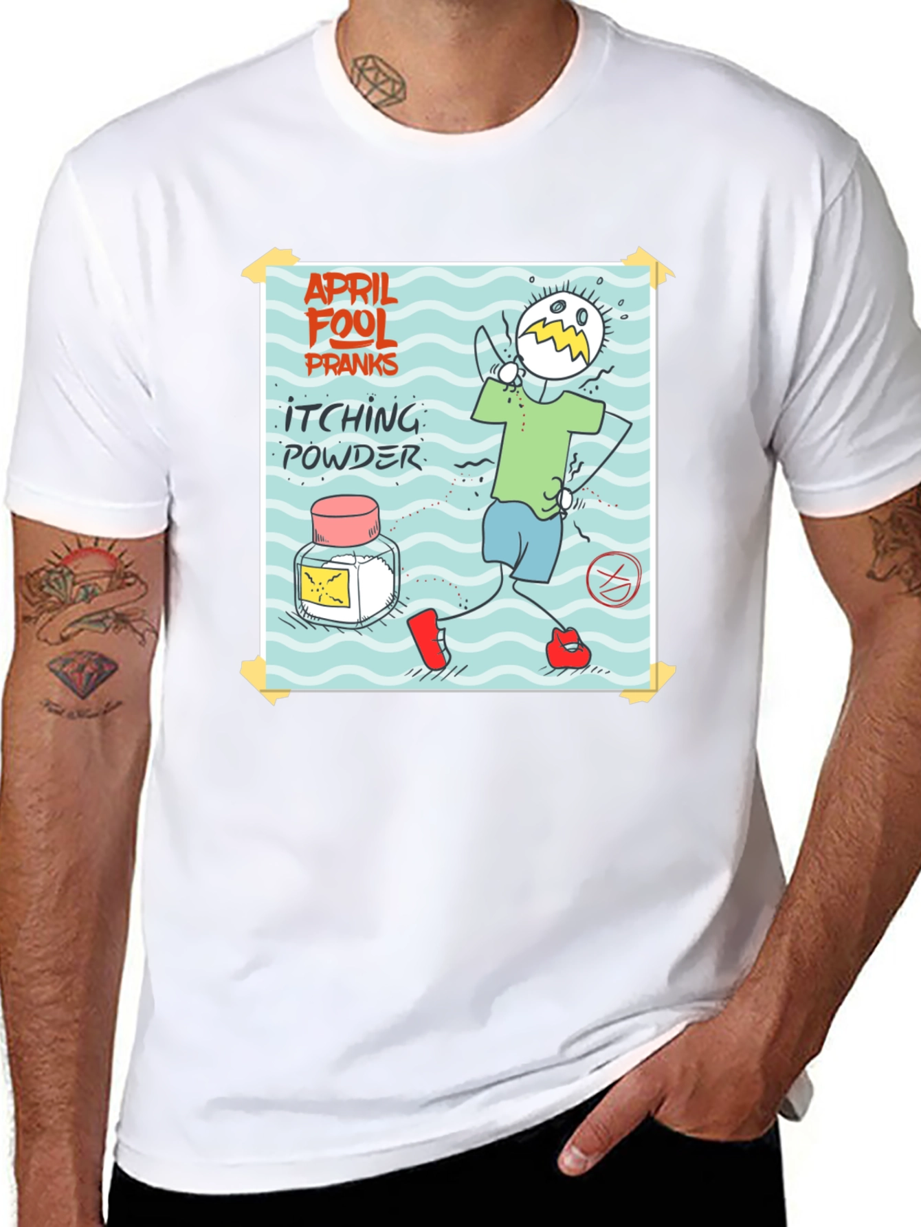 April Fools Day Itching Powder Prank T-Shirt
