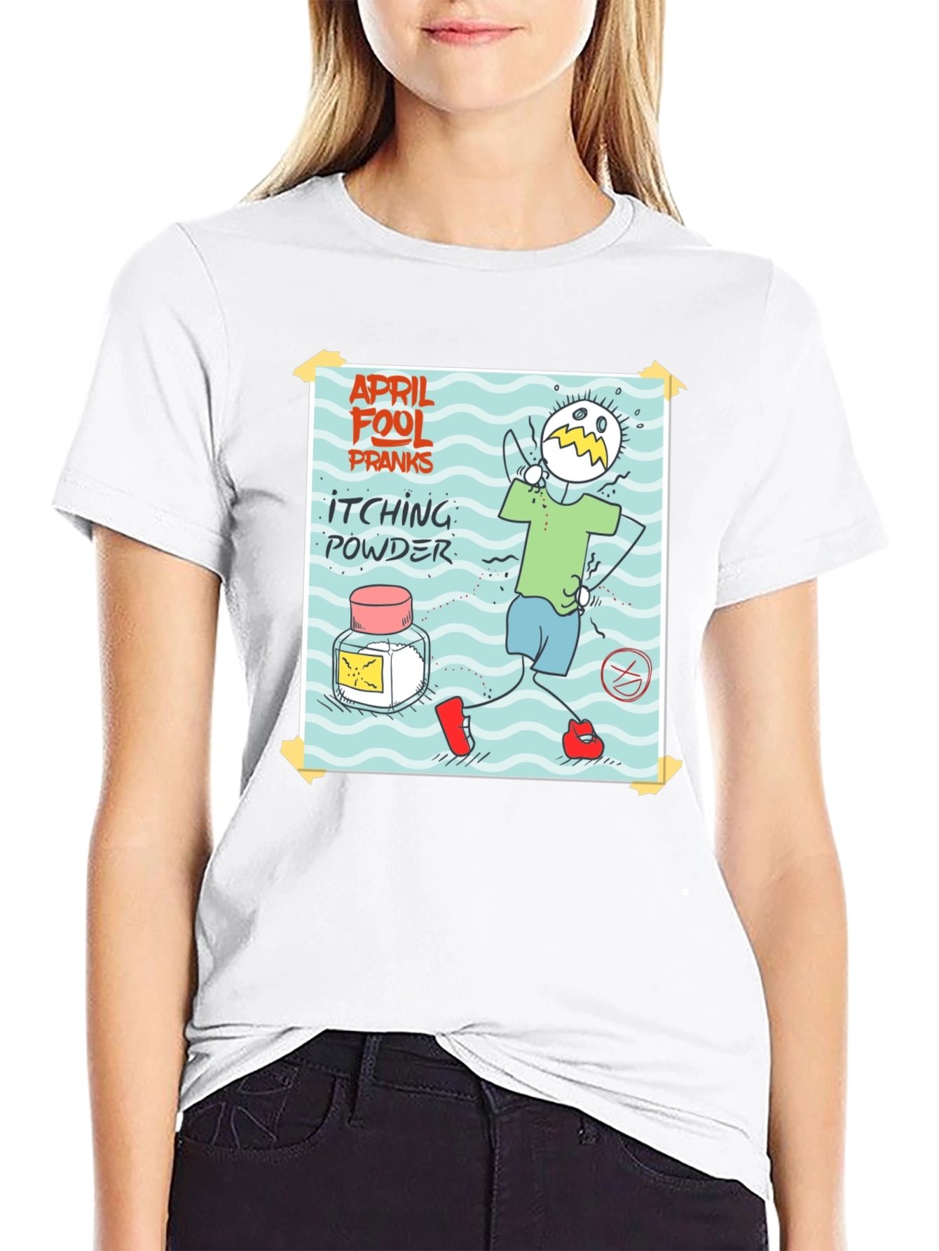 April Fools Day Itching Powder Prank T-Shirt