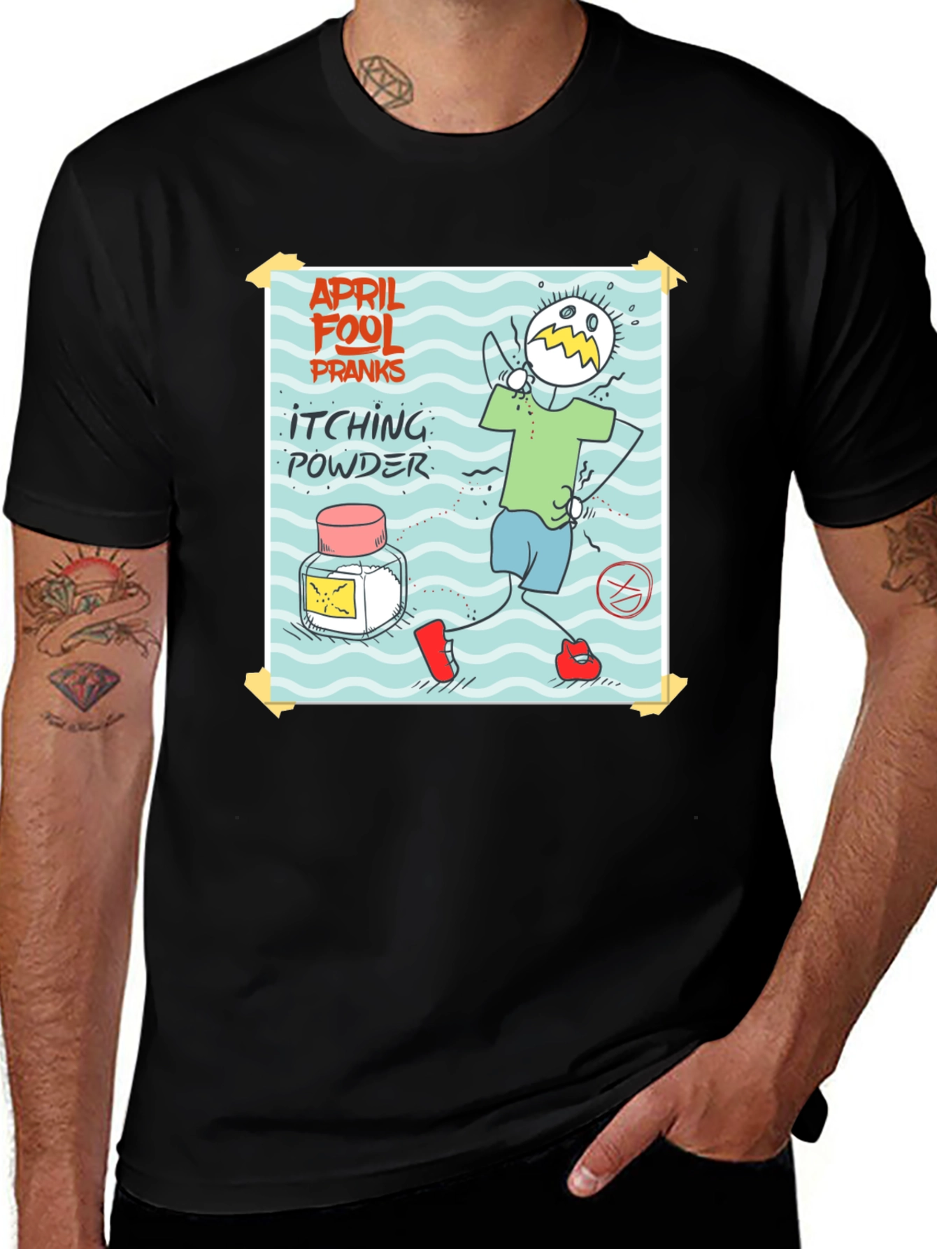 April Fools Day Itching Powder Prank T-Shirt