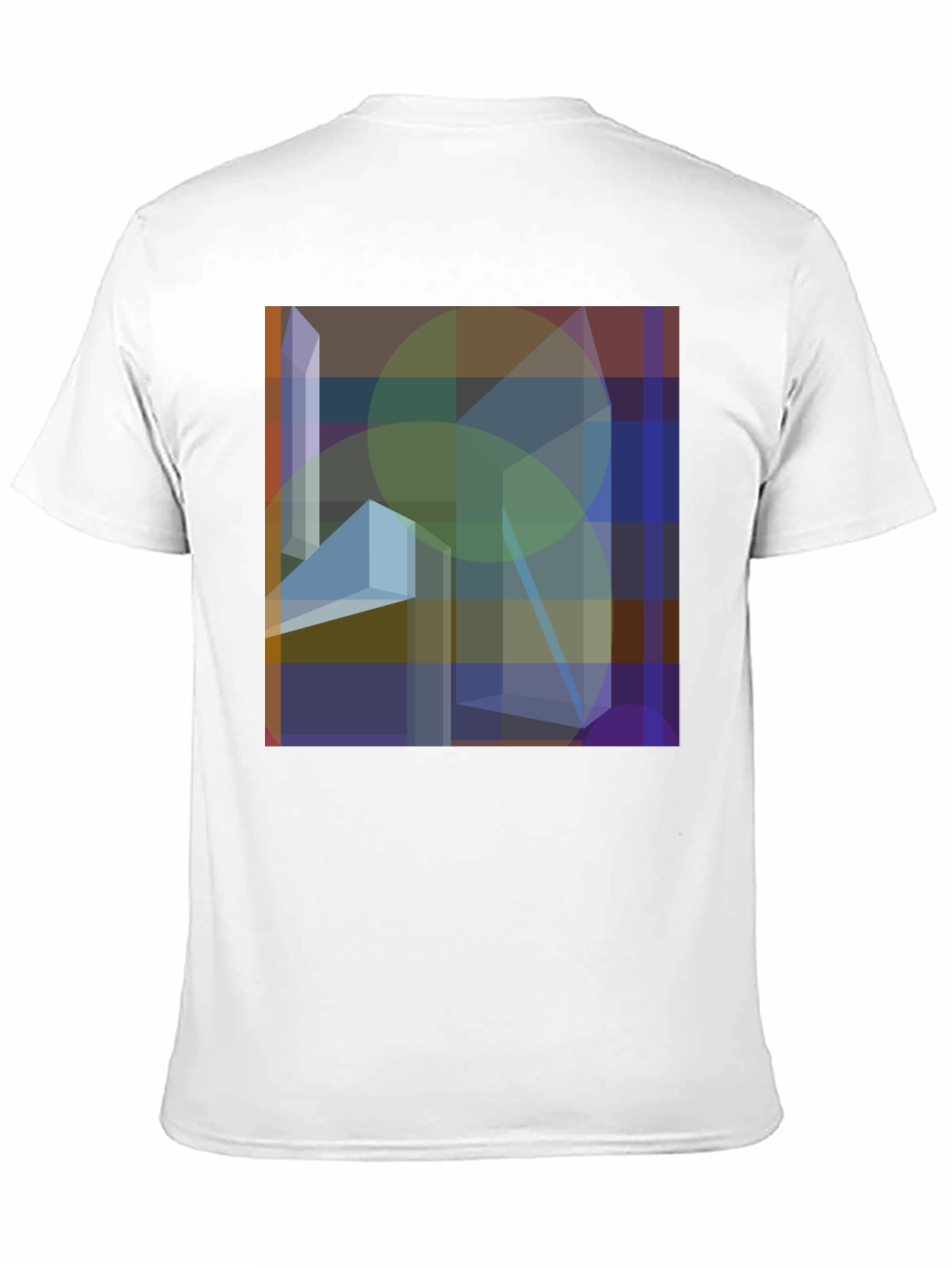 Abstract Geometric Art Graphic Black T-Shirt