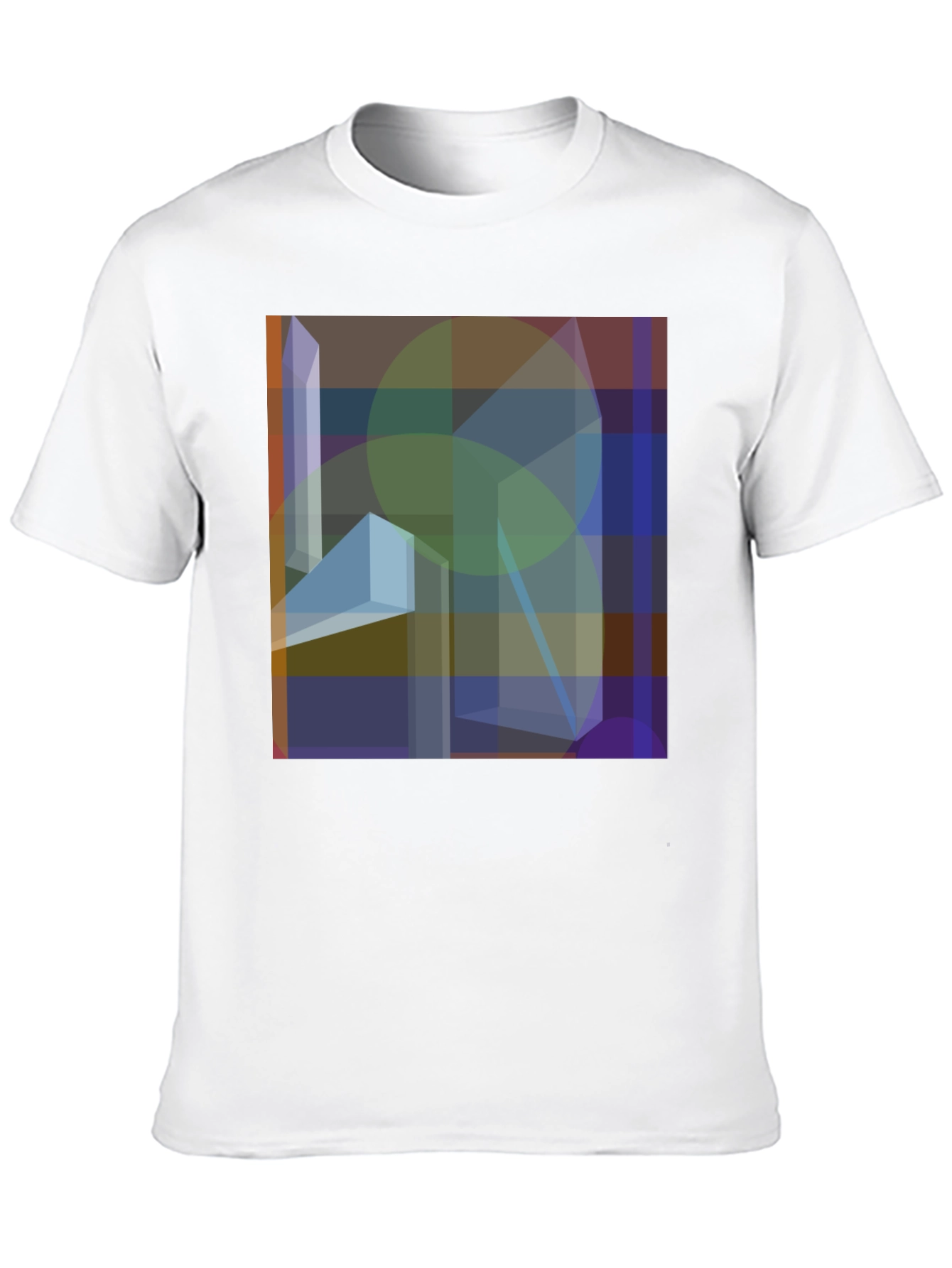 Abstract Geometric Art Graphic Black T-Shirt