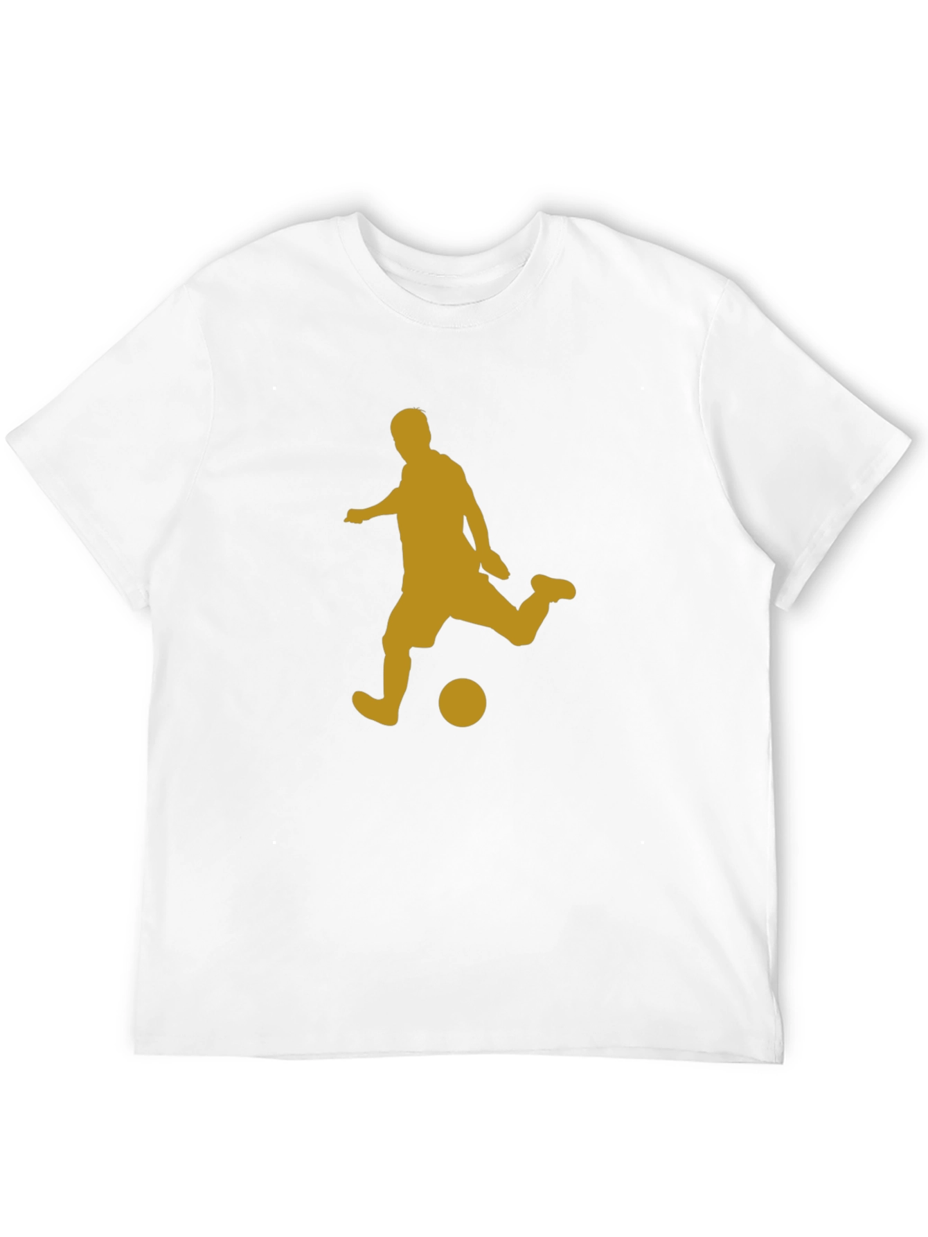 Soccer Silhouette Black T-Shirt