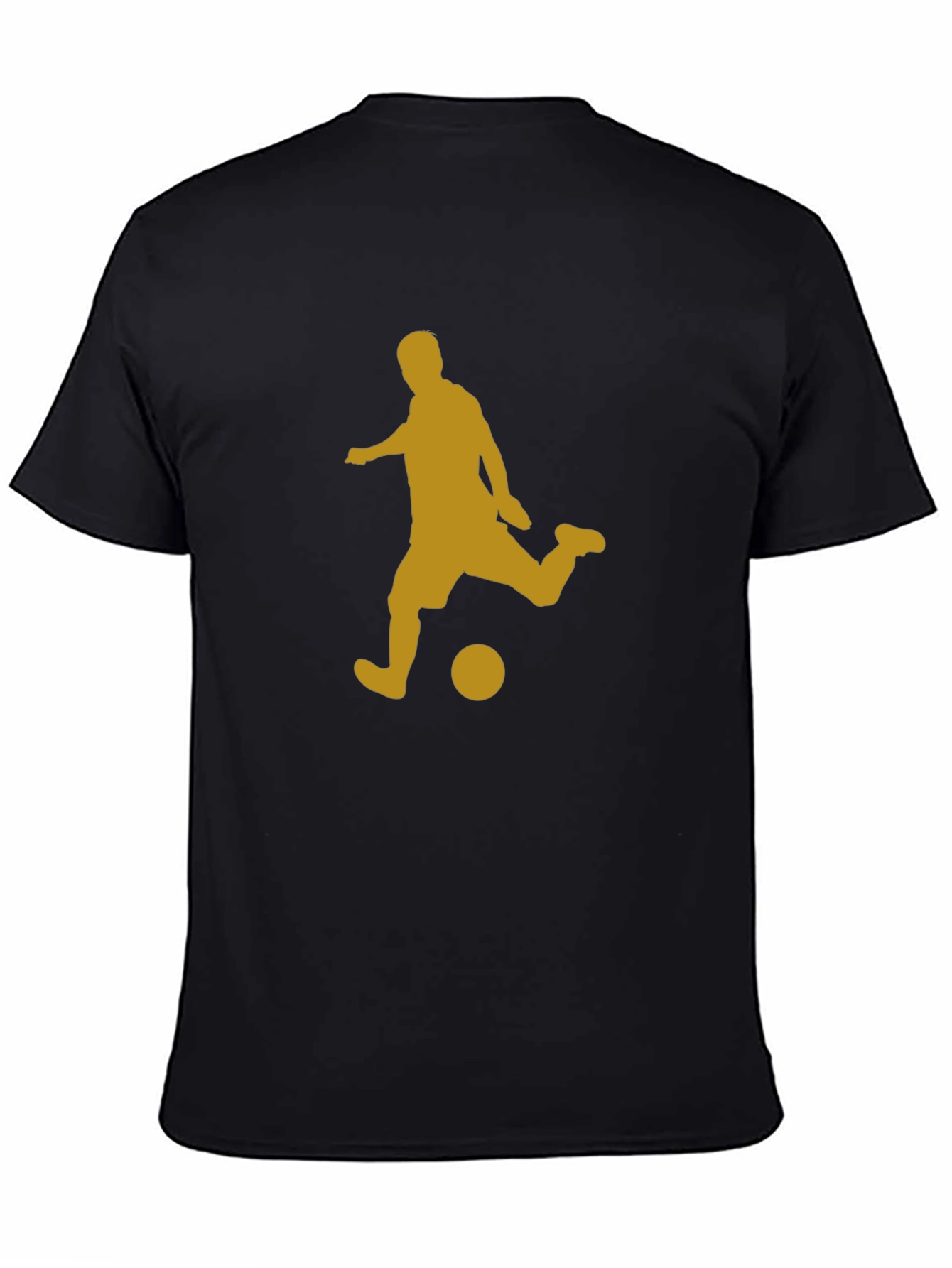 Soccer Silhouette Black T-Shirt