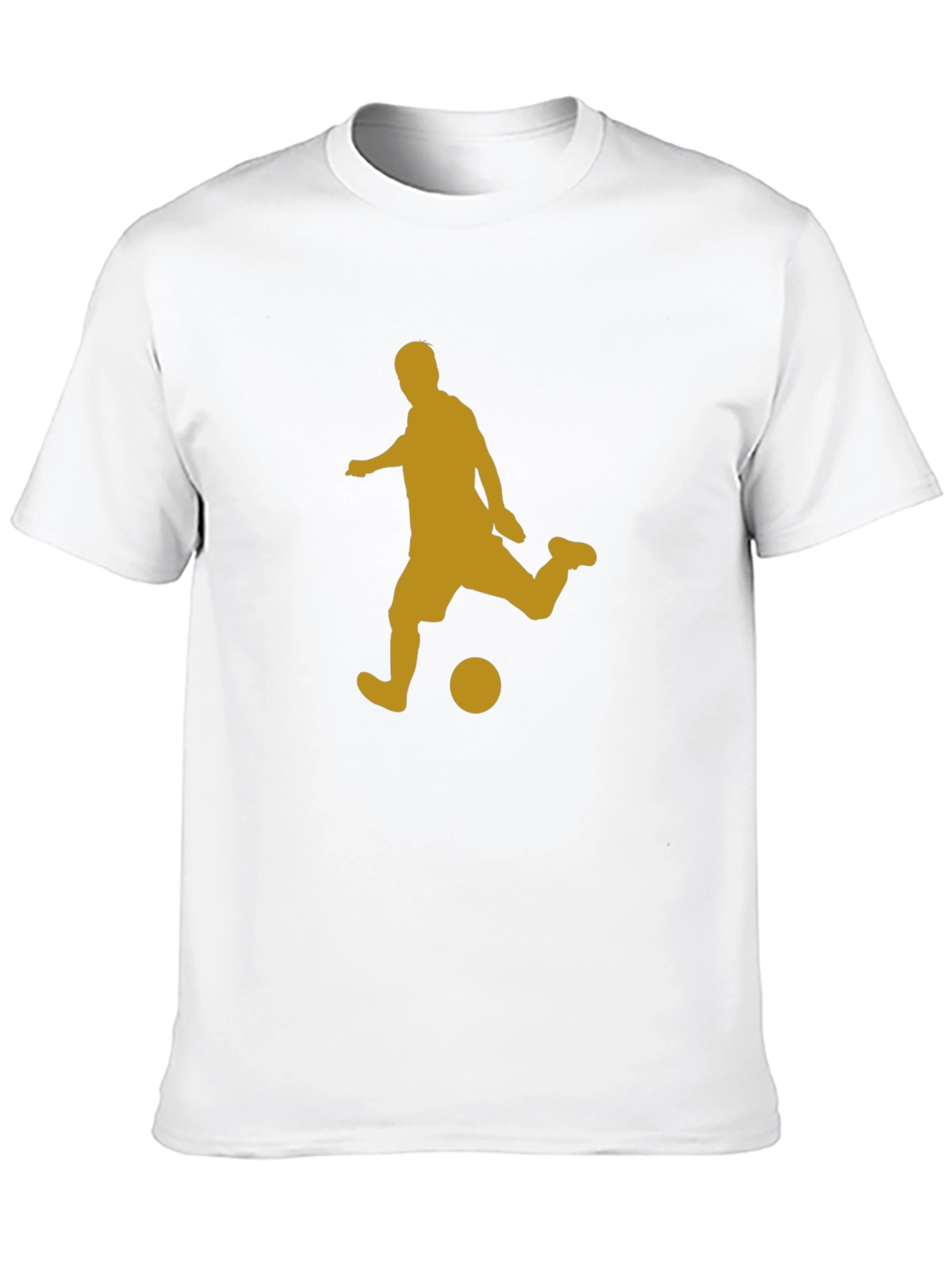 Soccer Silhouette Black T-Shirt