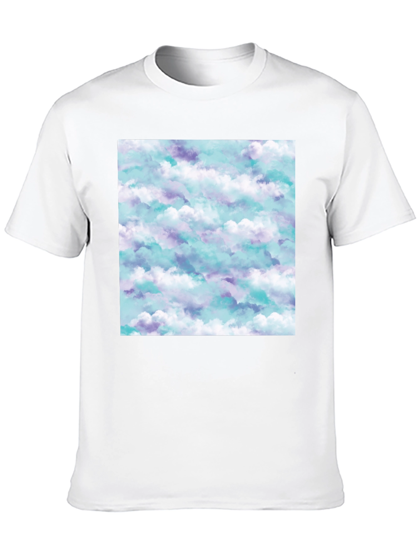 Cloud Print Black T-Shirt