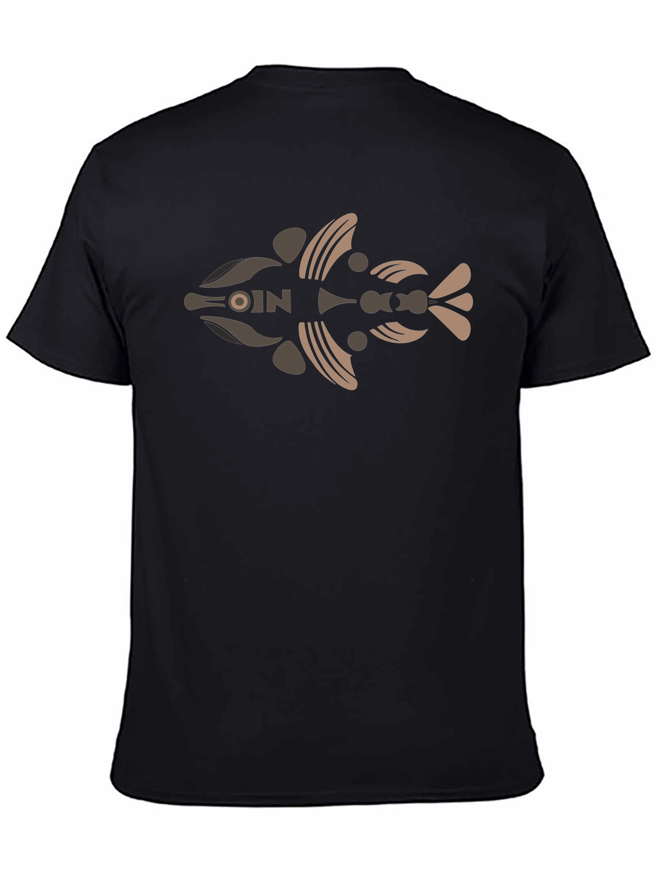 Abstract Fish Graphic T-Shirt - Modern Art Tee