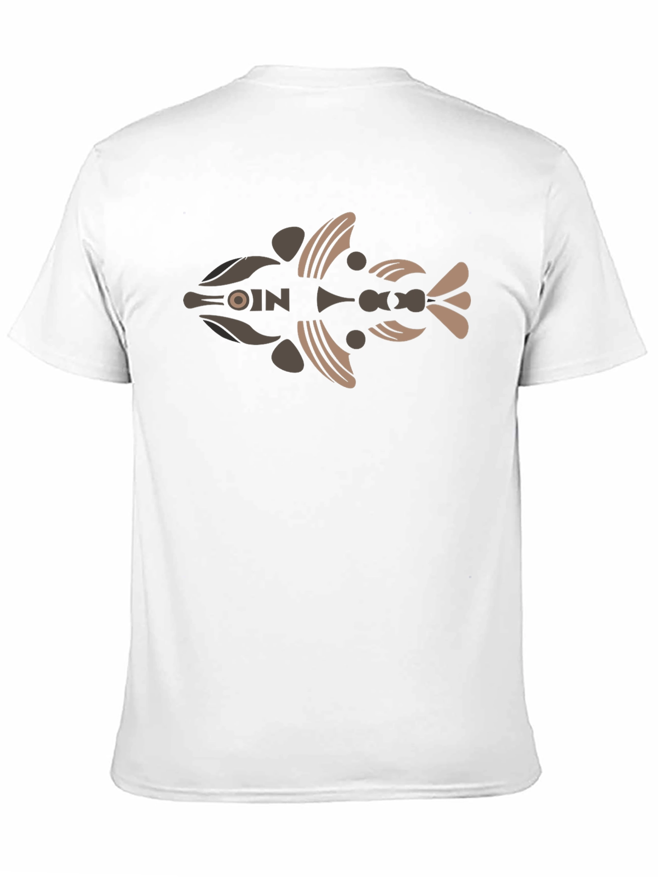 Abstract Fish Graphic T-Shirt - Modern Art Tee