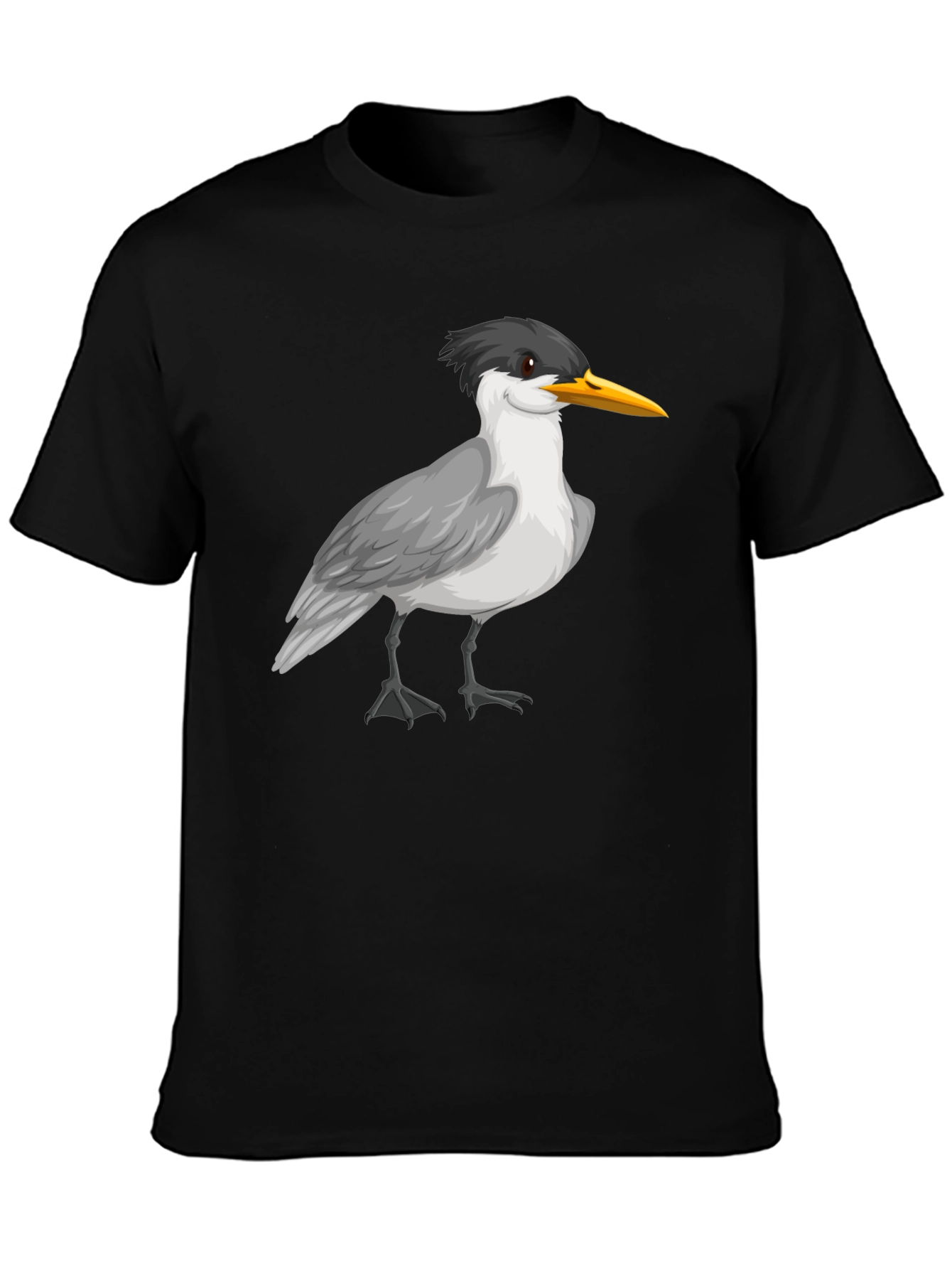 Bird Graphic Black T-Shirt