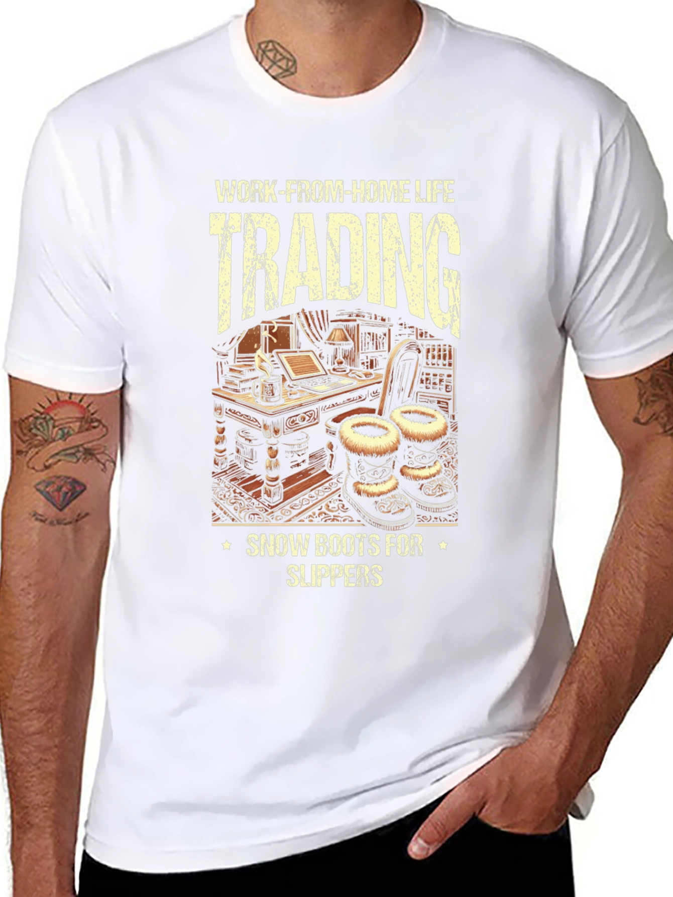 Work-From-Home Life Trading Graphic Tee