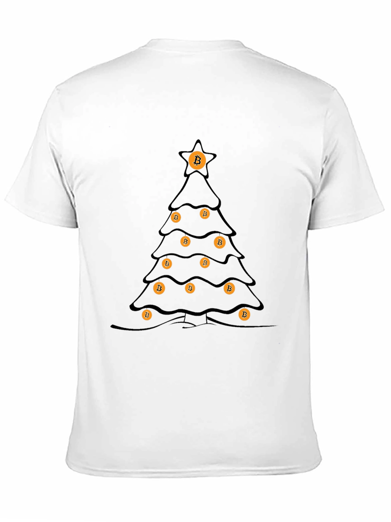 Bitcoin Christmas Tree T-Shirt - Crypto Holiday Tee