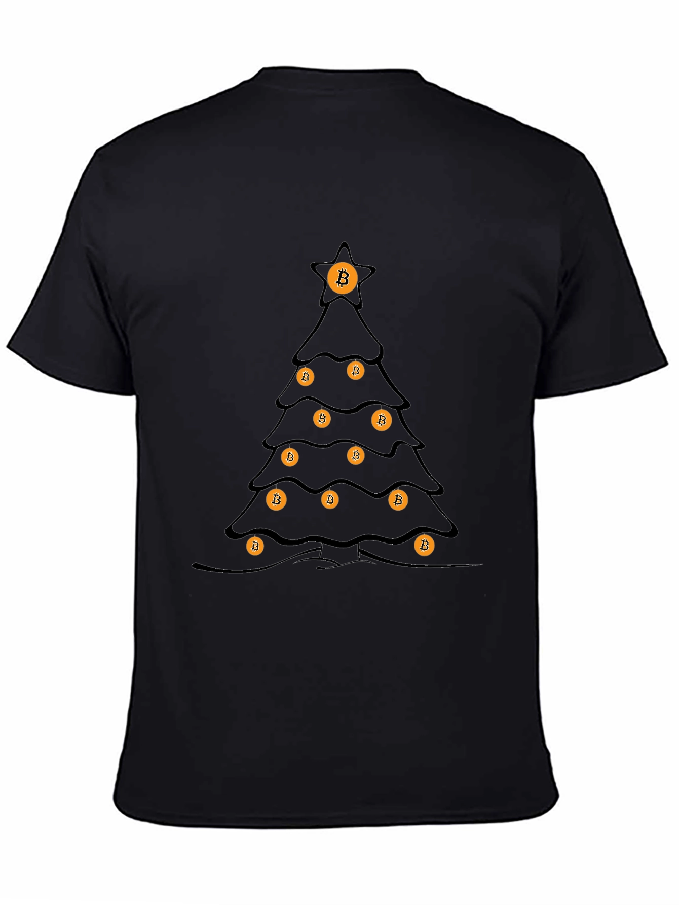 Bitcoin Christmas Tree T-Shirt - Crypto Holiday Tee