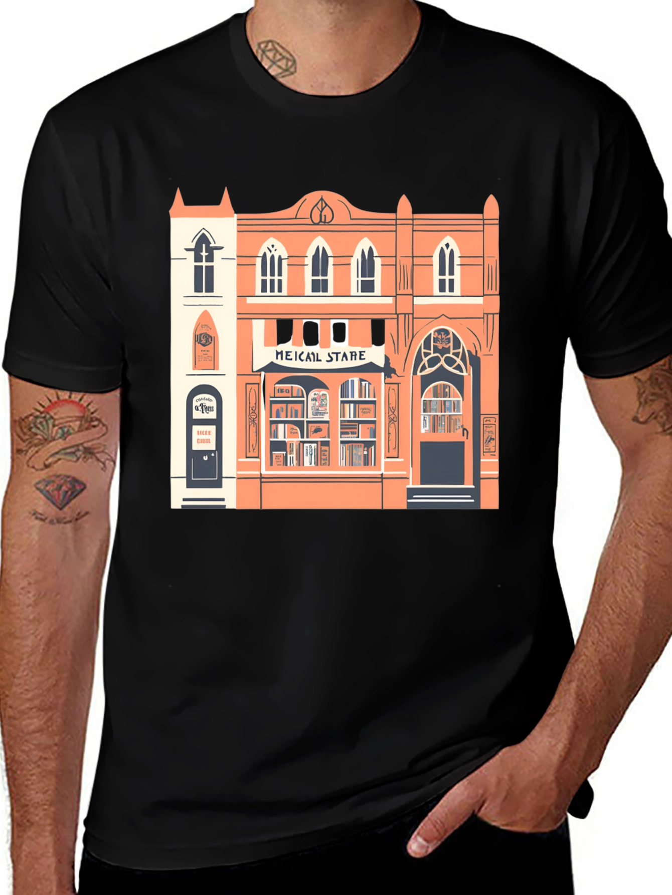 Bookstore Graphic Tee - Stylish Unisex T-Shirt