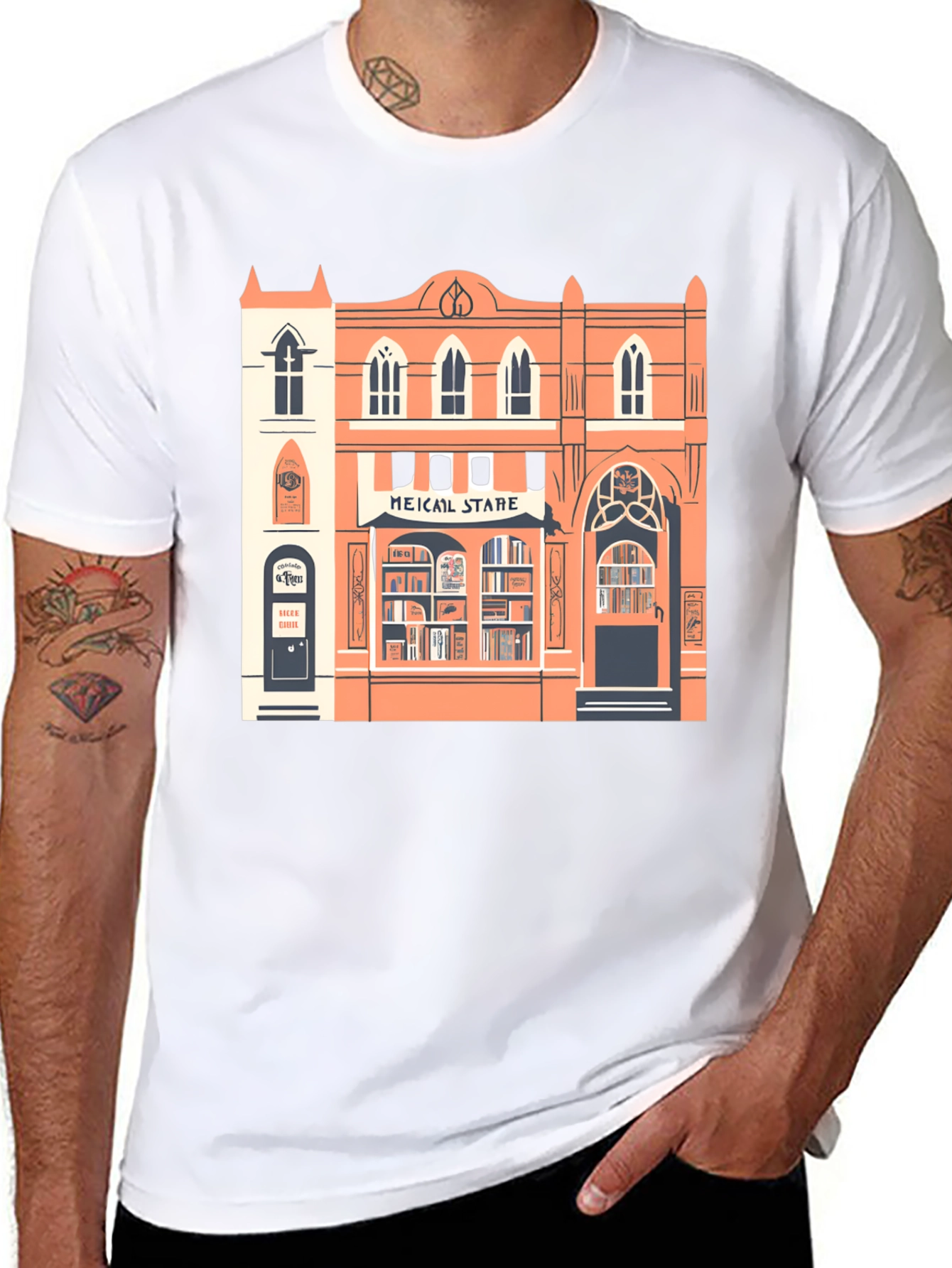 Bookstore Graphic Tee - Stylish Unisex T-Shirt