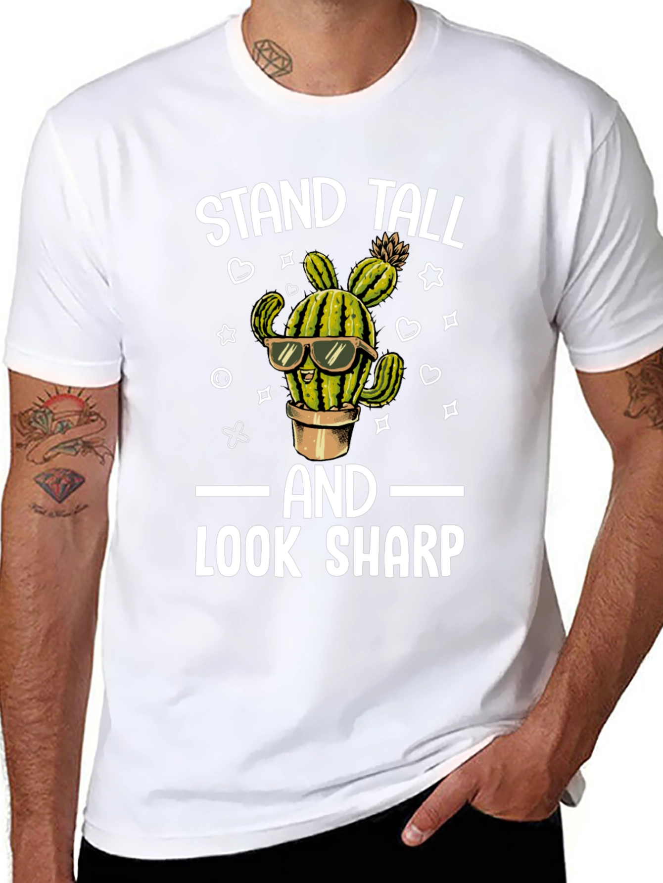 Stand Tall Look Sharp Cactus T-Shirt